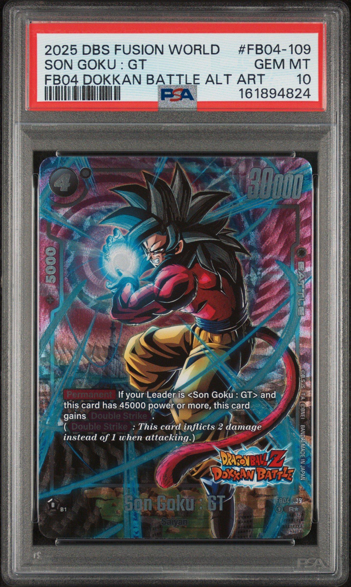 【PSA10】孫悟空：GT FB04-109 ドッカンバトル 2025 Dragon Ball Super Card Game Fusion World New Adventure Fb04