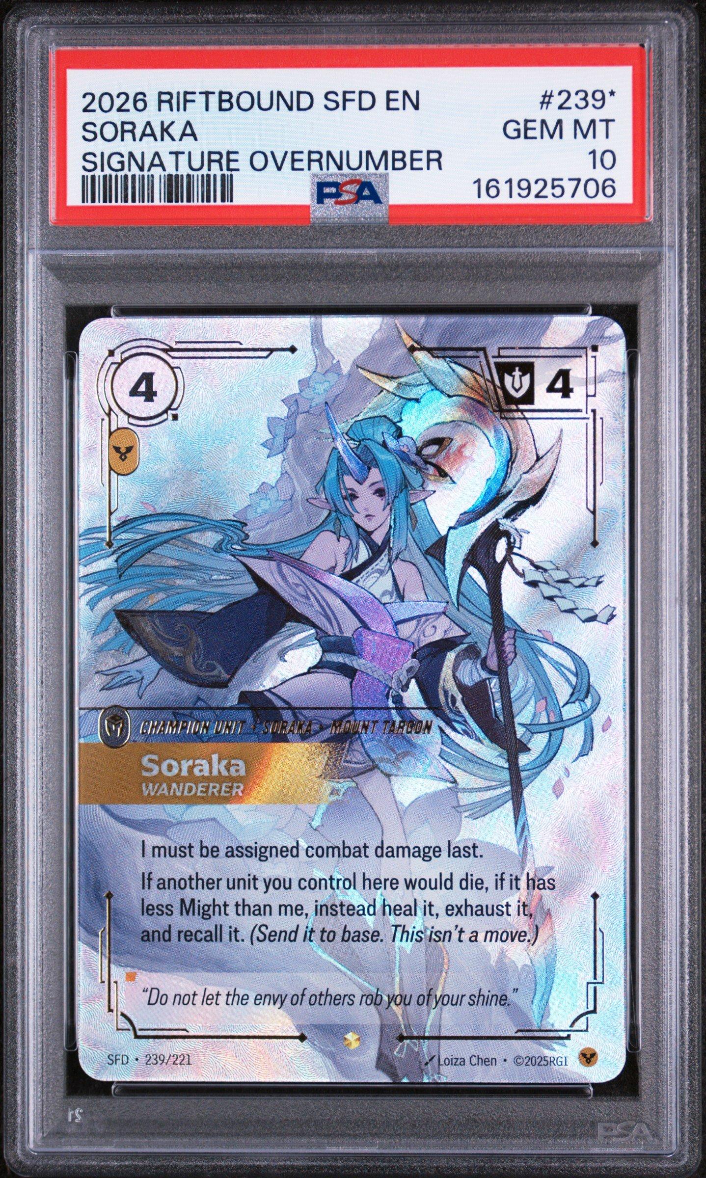 その他 RIFTBOUND Soraka Overnumbered 2026 Riftbound: League Of Legends Sfd-spiritforged 239* Soraka