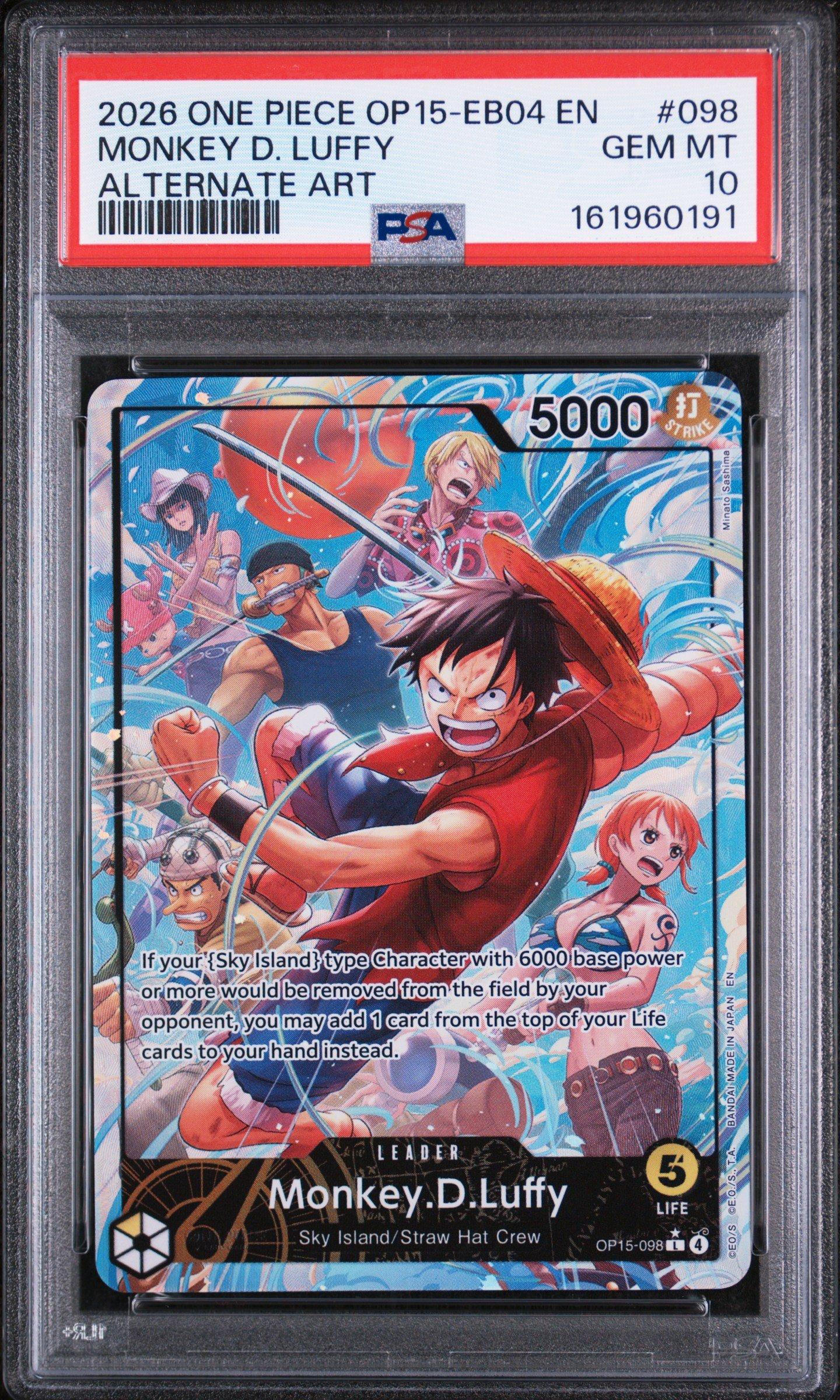 2026 One Piece Op15-eb04-adventure On Kami's Island 098 Monkey D