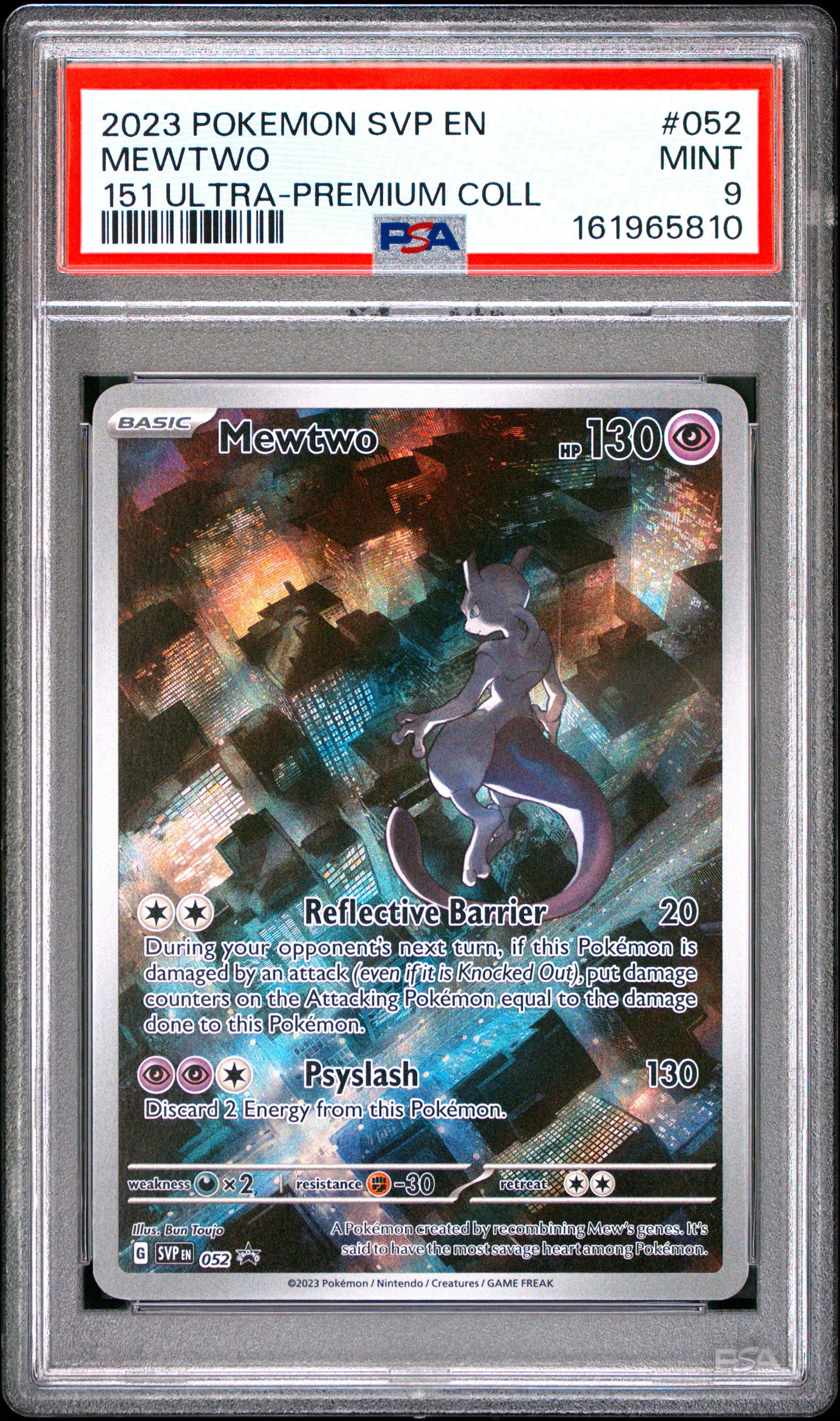 2023 Pokemon Svp En-sv Black Star Promo 052 Mewtwo 151 Ultra