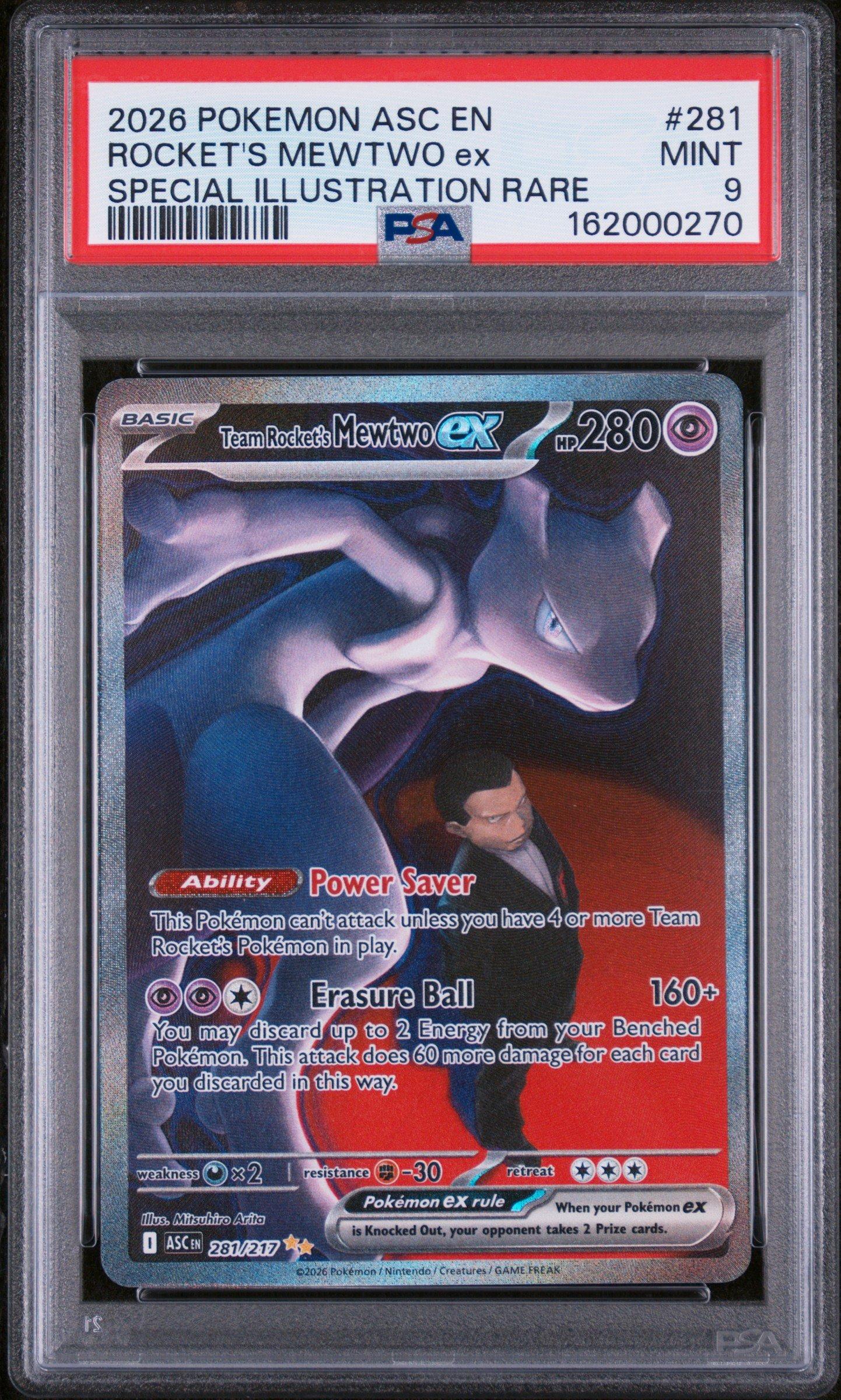 ※オスカーページ 2026 Pokemon Asc En-ascended Heroes 281 Team Rocket's Mewtwo Ex