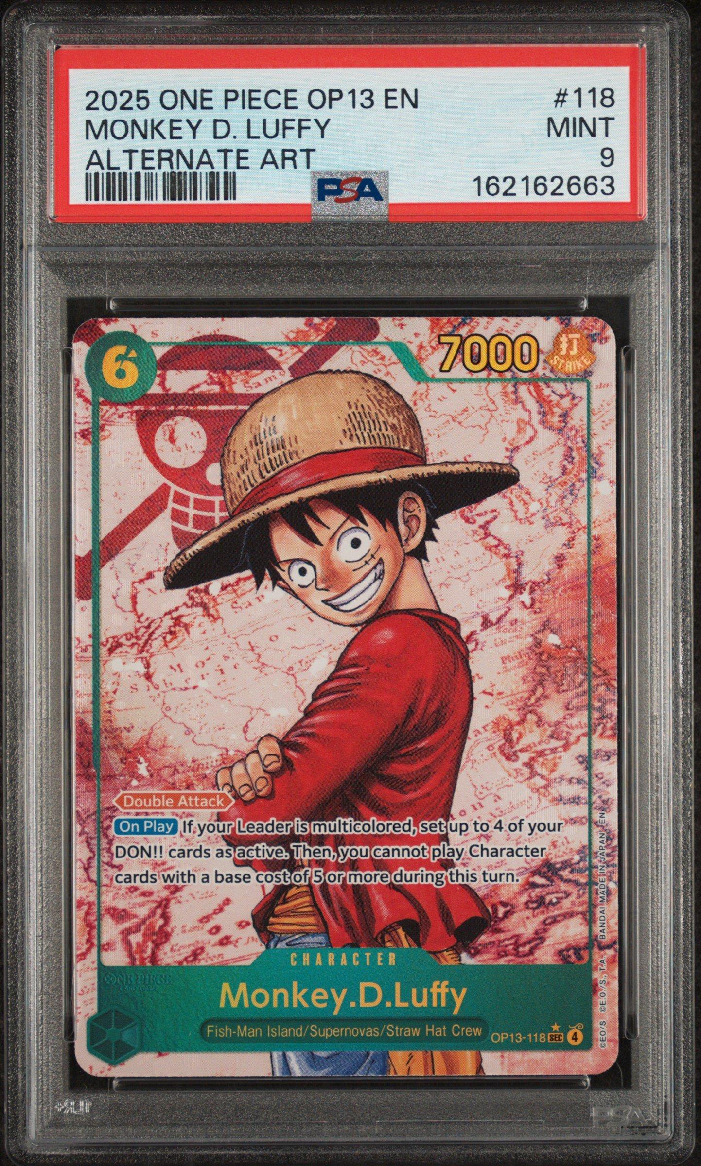 2025 One Piece Op13-carrying On His Will 118 Monkey D. Luffy