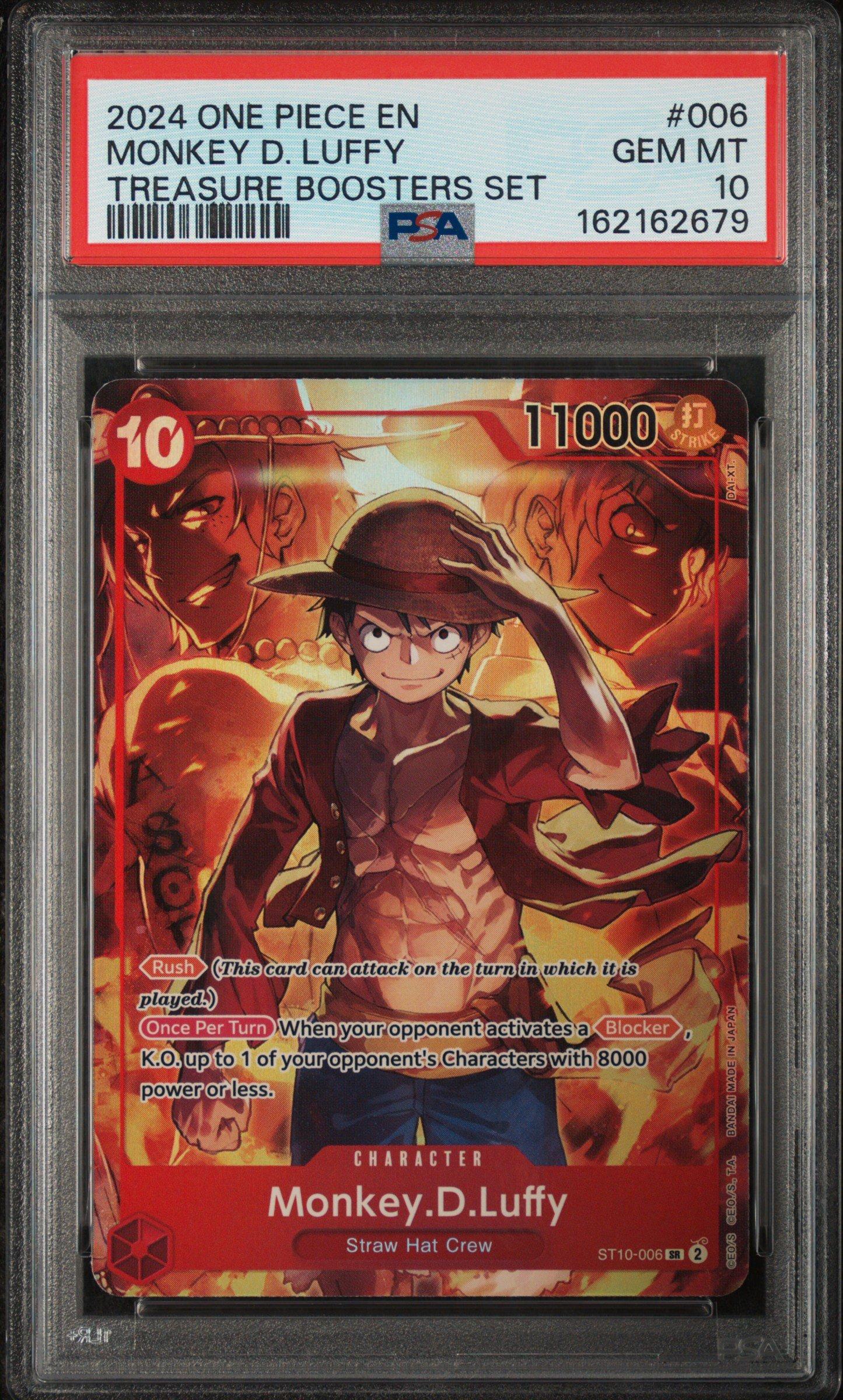 2024 One Piece Promos 006 Monkey D. Luffy Treasure Boosters Set