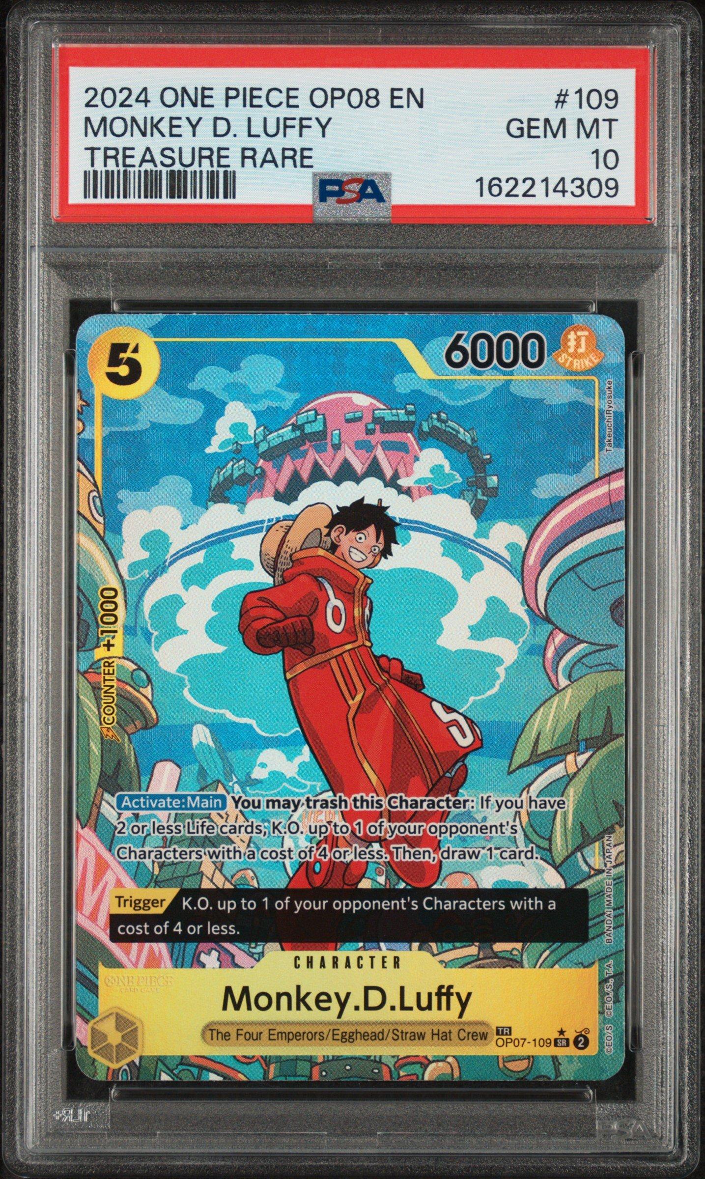 2024 One Piece Op08-two Legends 109 Monkey D. Luffy Treasure Rare