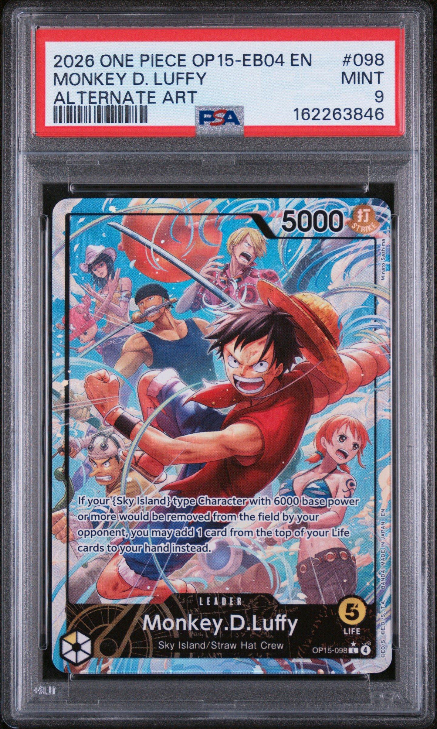 2026 One Piece Op15-eb04-adventure On Kami's Island 098 Monkey D