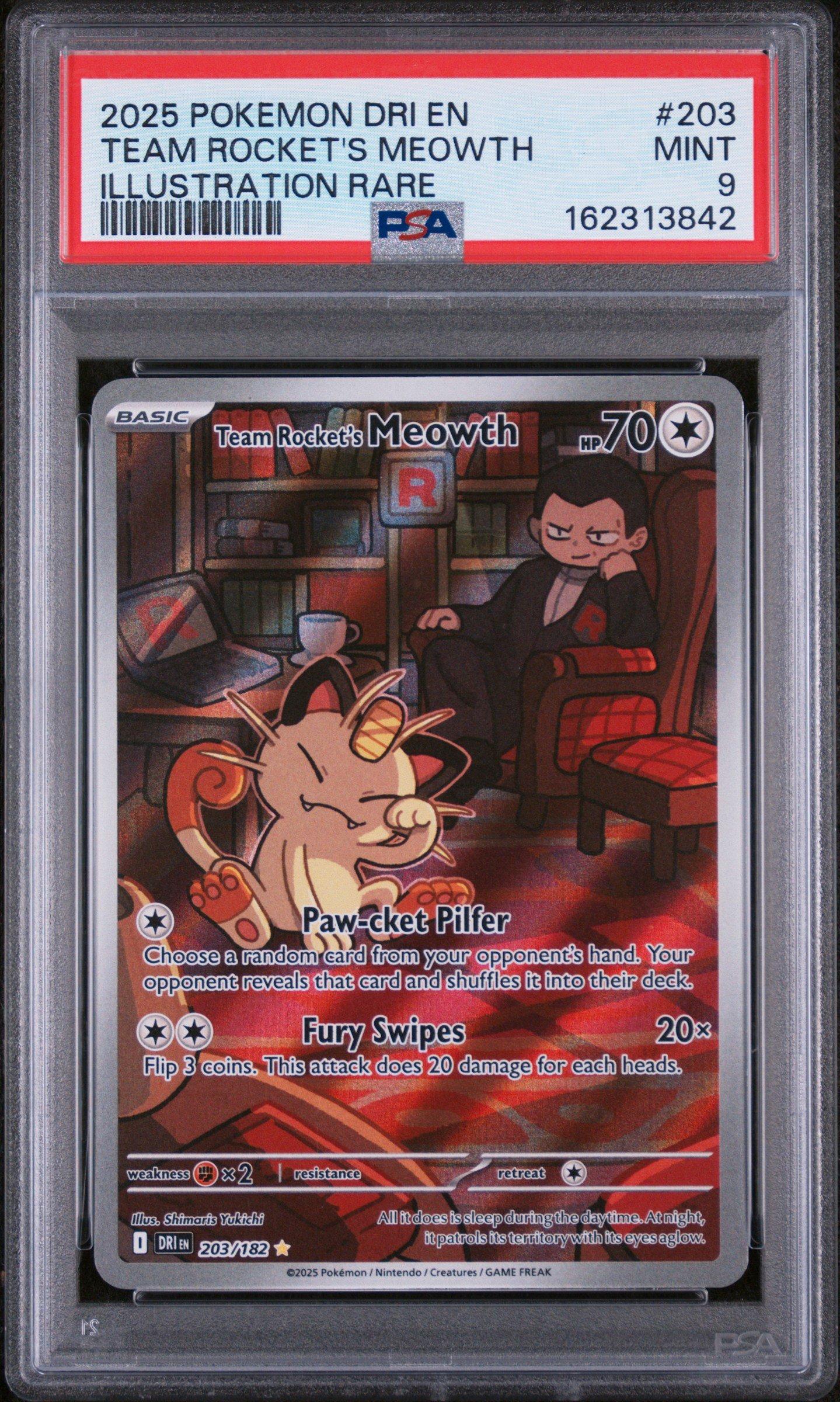 2025 Pokemon Dri En-destined Rivals 203 Team Rocket's Meowth