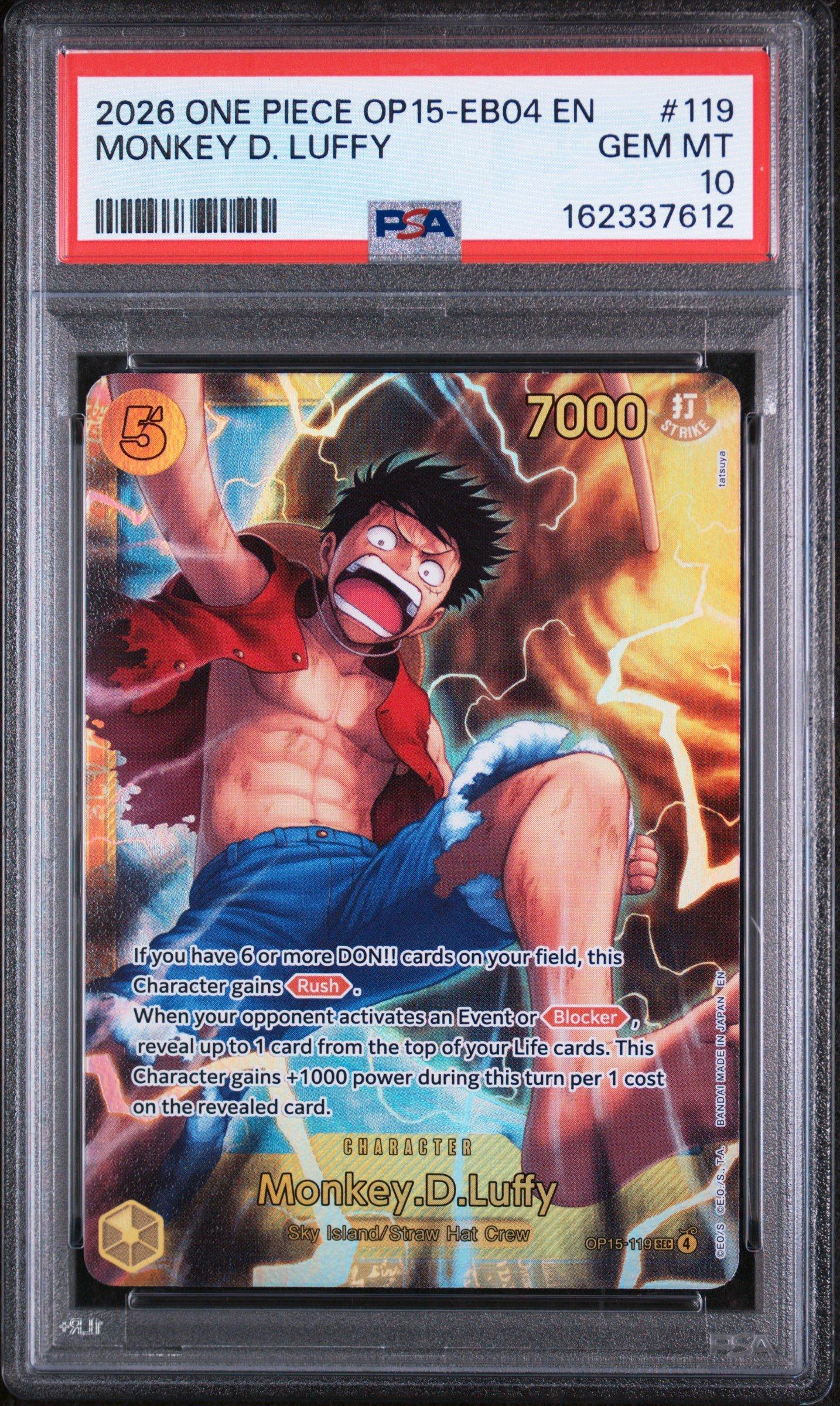 2026 One Piece Op15-eb04-adventure On Kami's Island 119 Monkey D