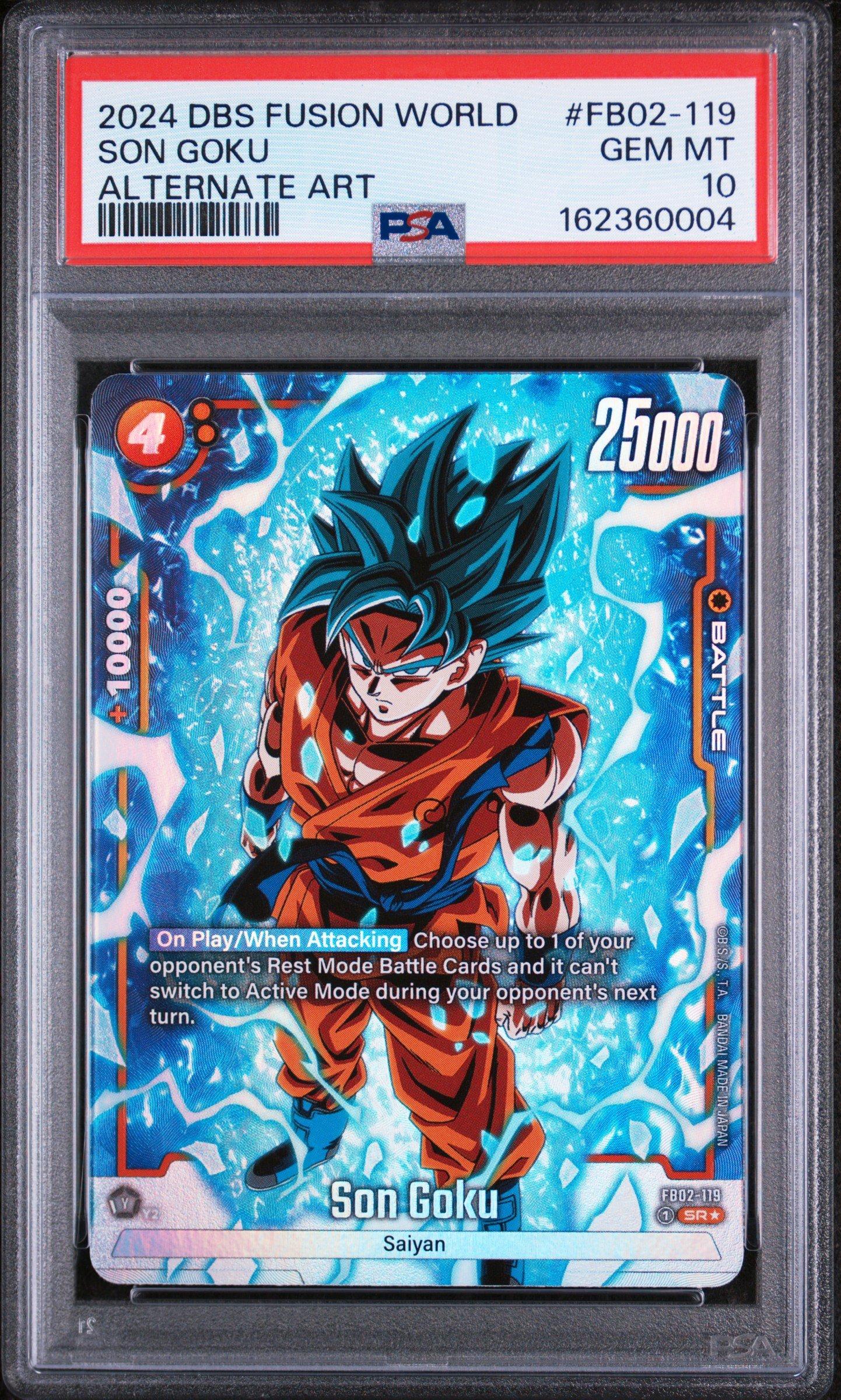 孫悟空 SR FB02-119 PSA10 Son Goku FB02-119 SR Dragon Ball Fusion