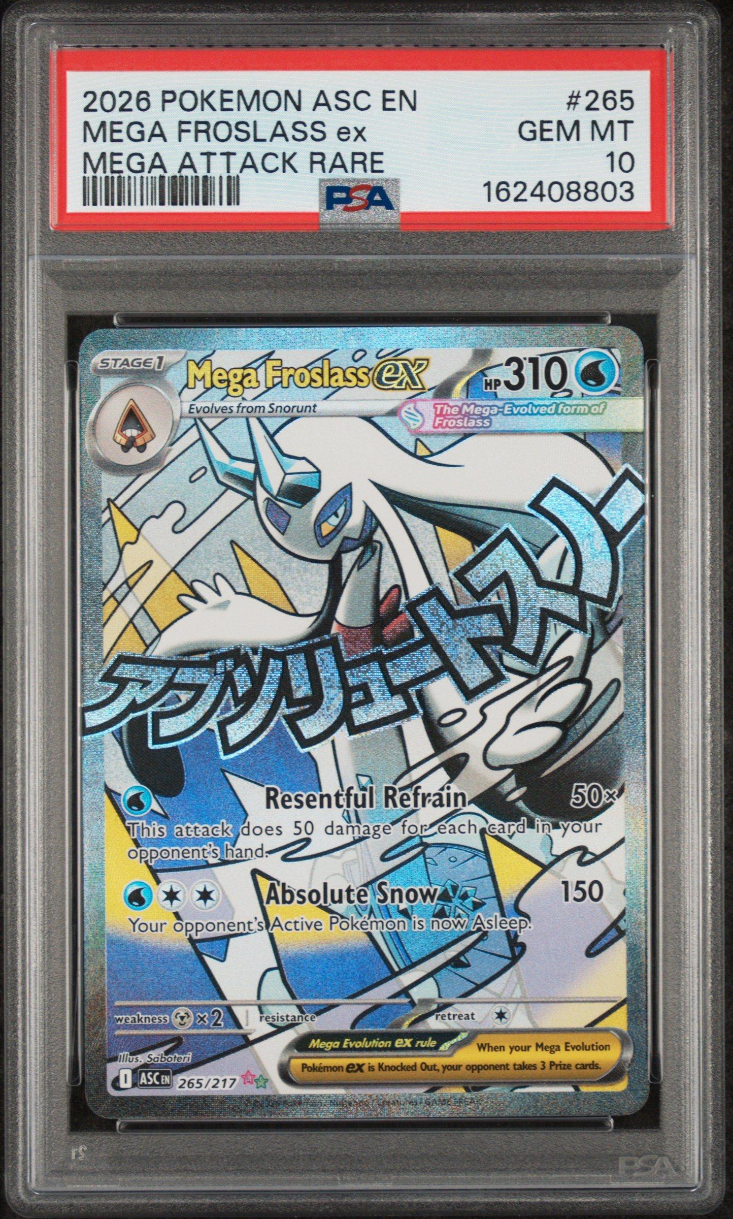 2026 Pokemon Asc En-ascended Heroes 265 Mega Froslass Ex Mega