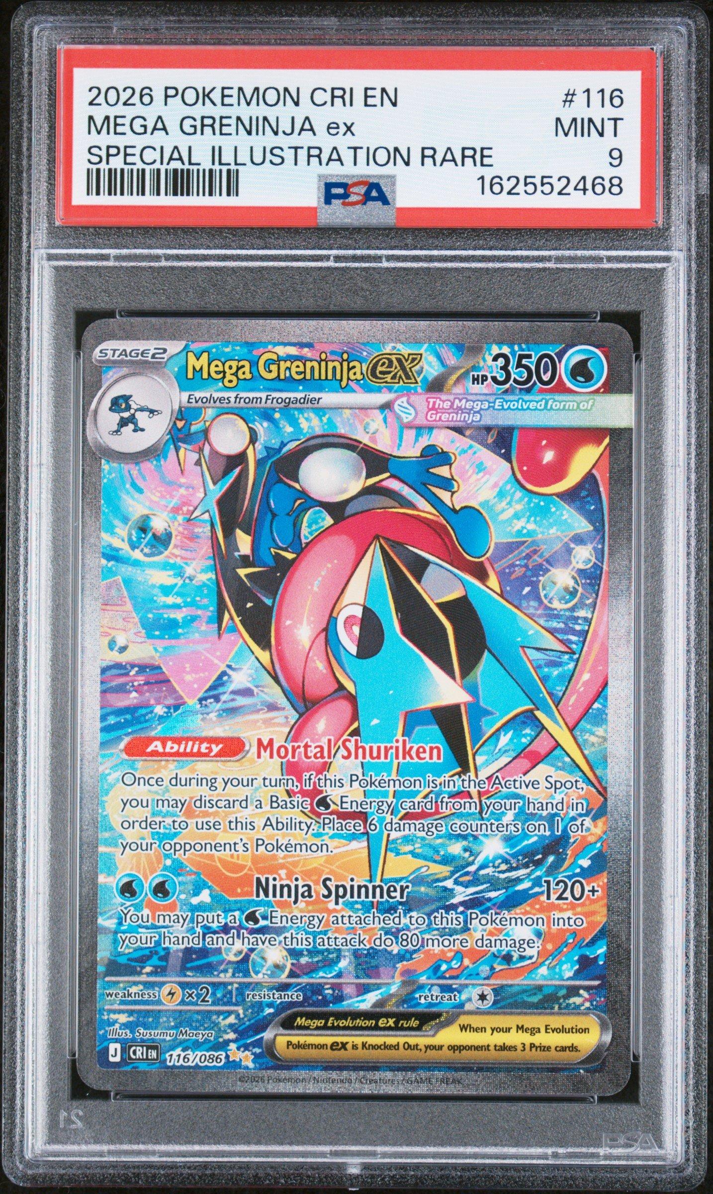 2026 Pokemon Cri En-chaos Rising 116 Mega Greninja Ex Special