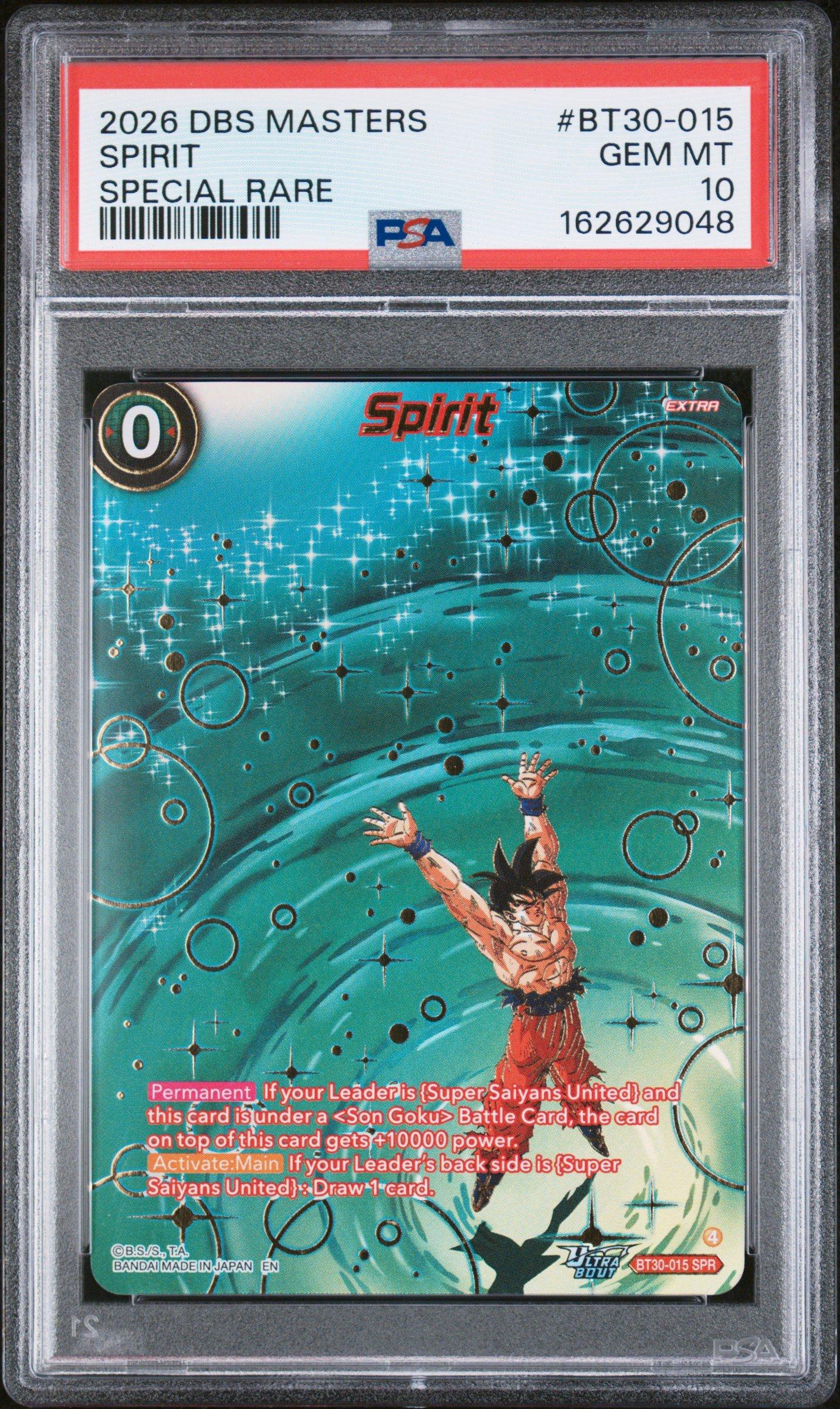 ドラゴンボール フュージョンワールド Spirit BT30-015 PSA10 2026 Dragon Ball Super Card Game Masters Series 30 Three Glorious