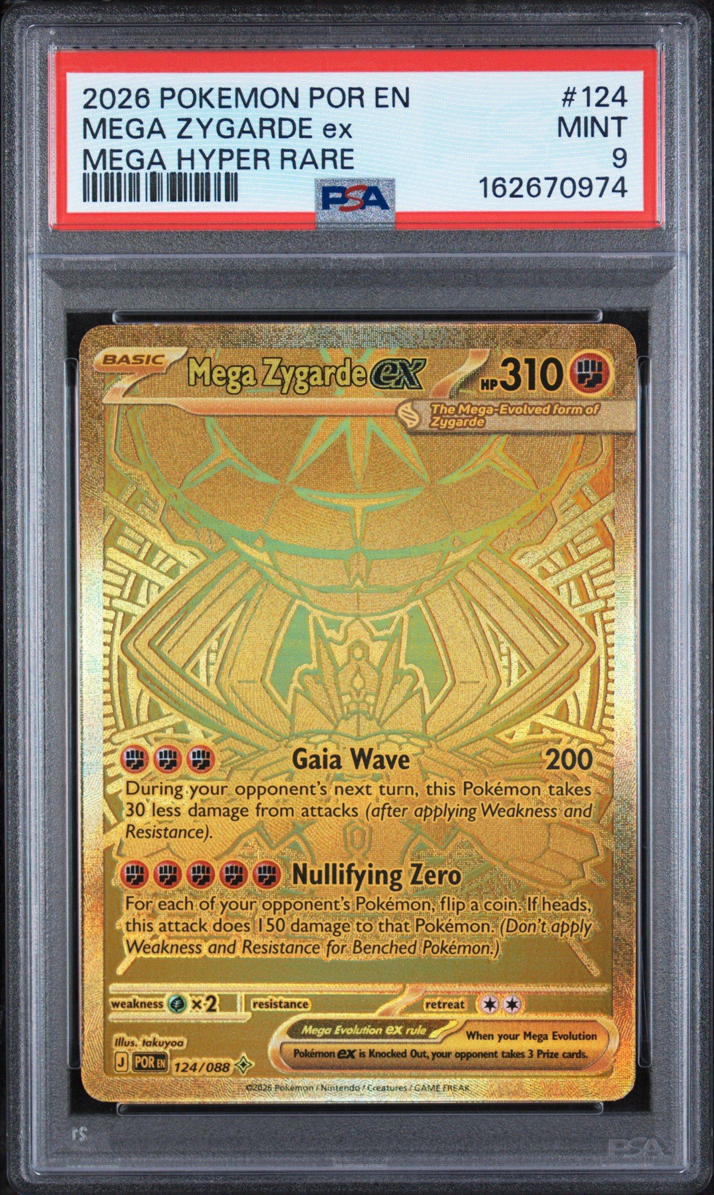 2026 Pokemon Por En-perfect Order 124 Mega Zygarde Ex Mega Hyper
