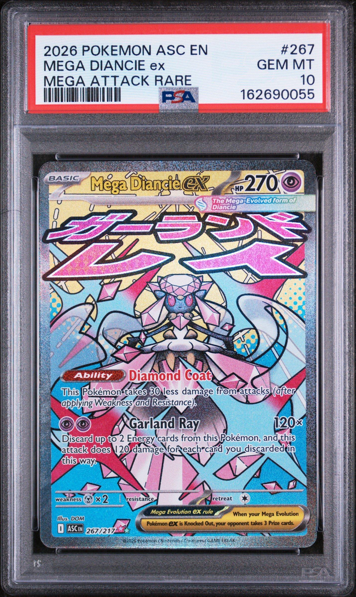 2026 Pokemon Asc En-ascended Heroes 267 Mega Diancie Ex Mega