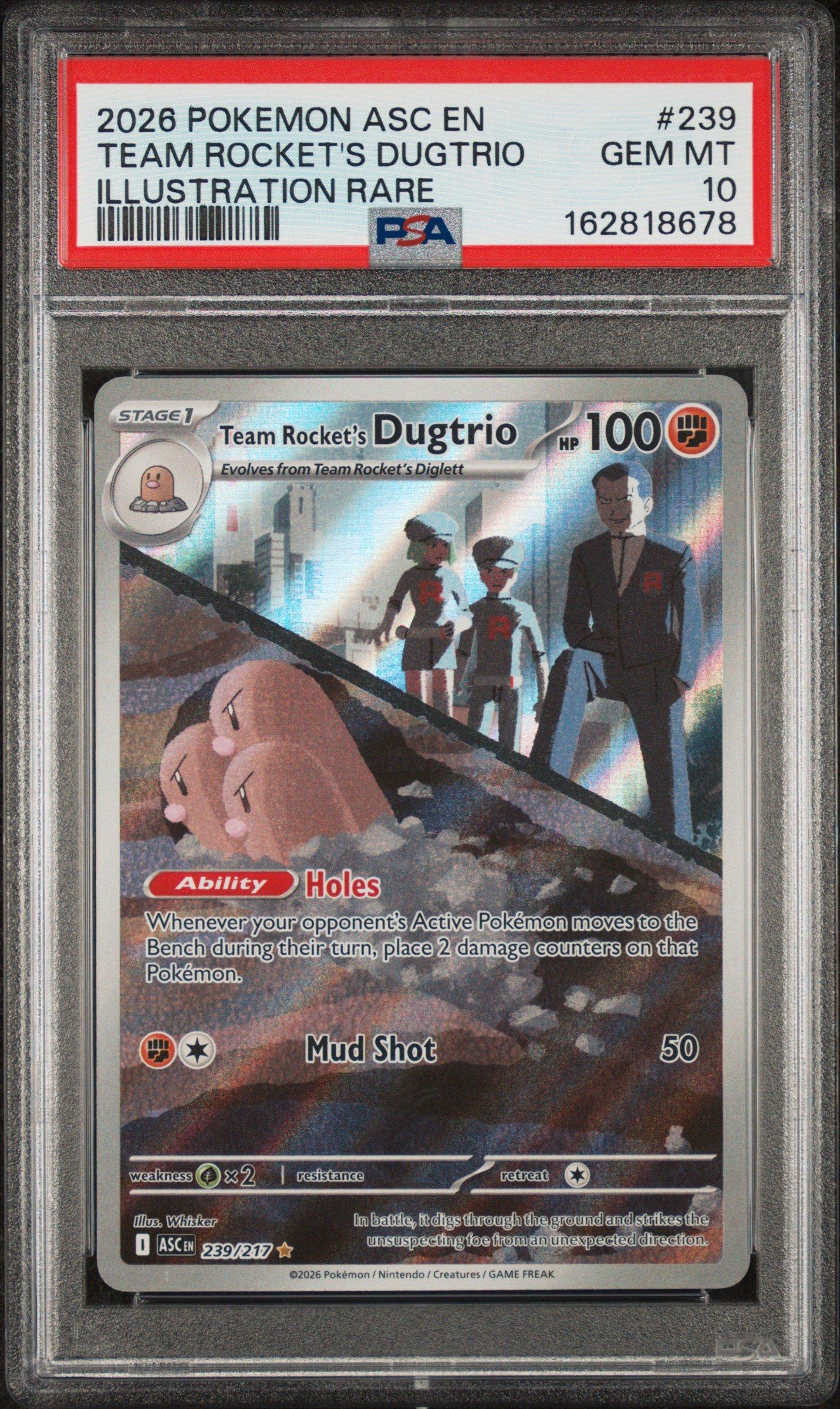 2022 Pokemon Sword & Shield Silver Tempest 120 Radiant Jirachi PSA