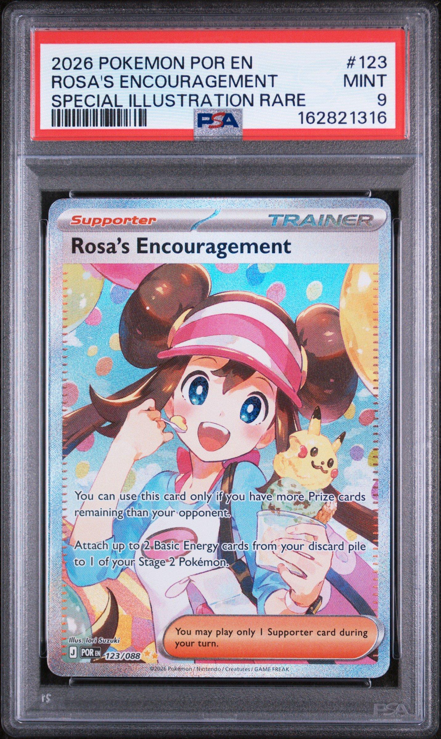 2026 Pokemon Por En-perfect Order 123 Rosa's Encouragement Special