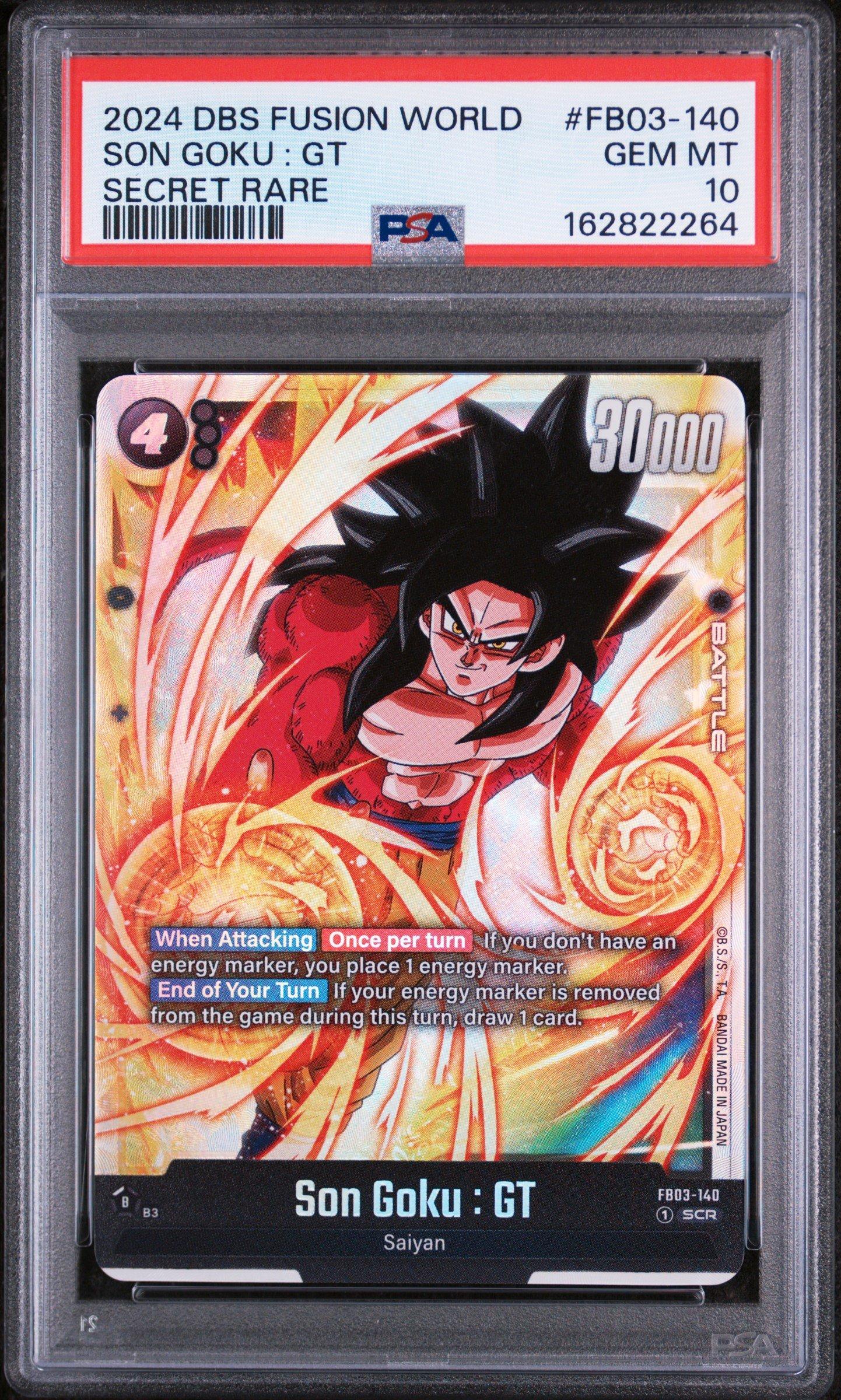 FB03-140 孫悟空:GT SCR PSA10 PSA10 Son Goku GT FB03-140 SCR Dragon