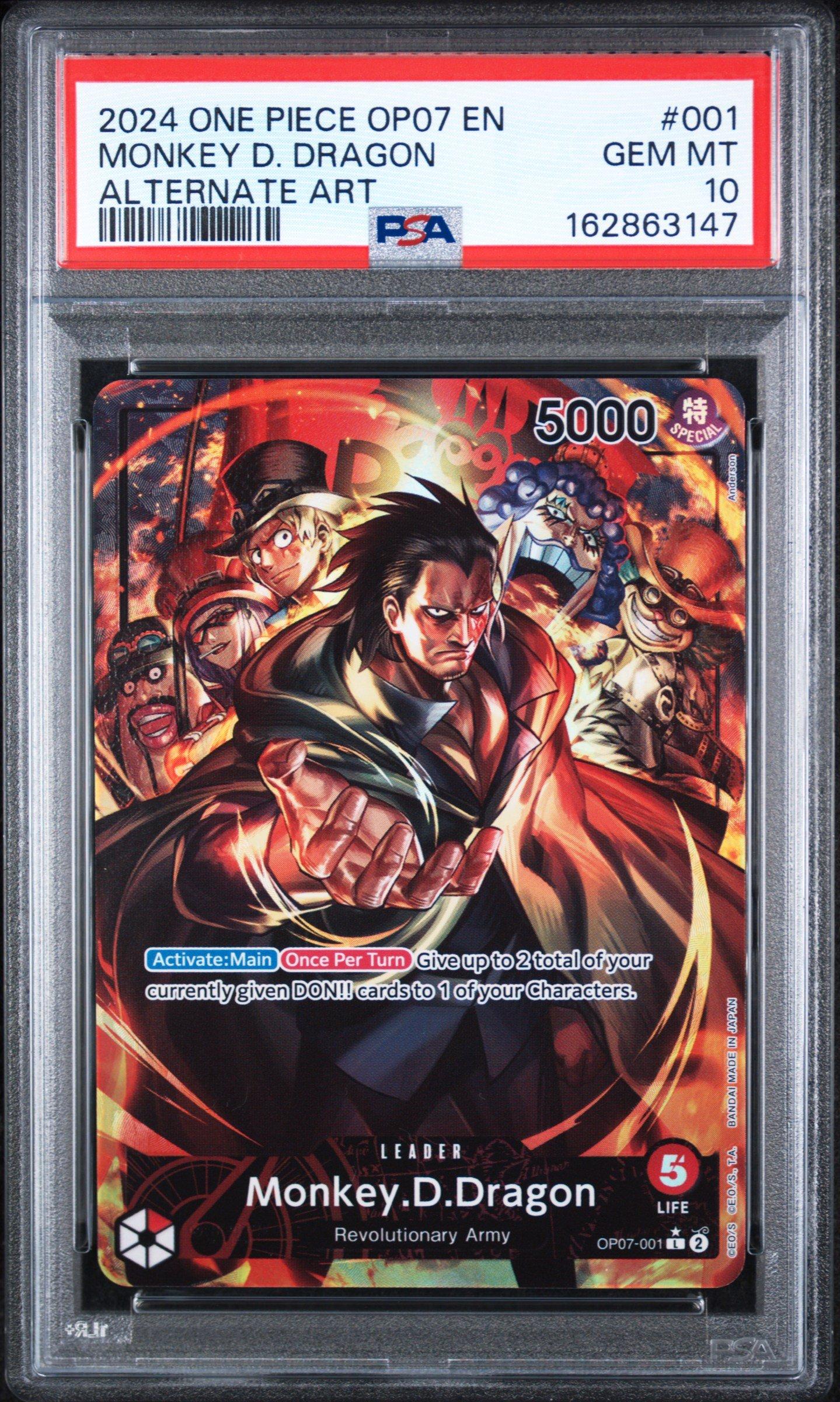 T*ạ様 MONKEY D. DRAGON 3周年記念 PSA10 PSA10鑑定済】モンキー・D