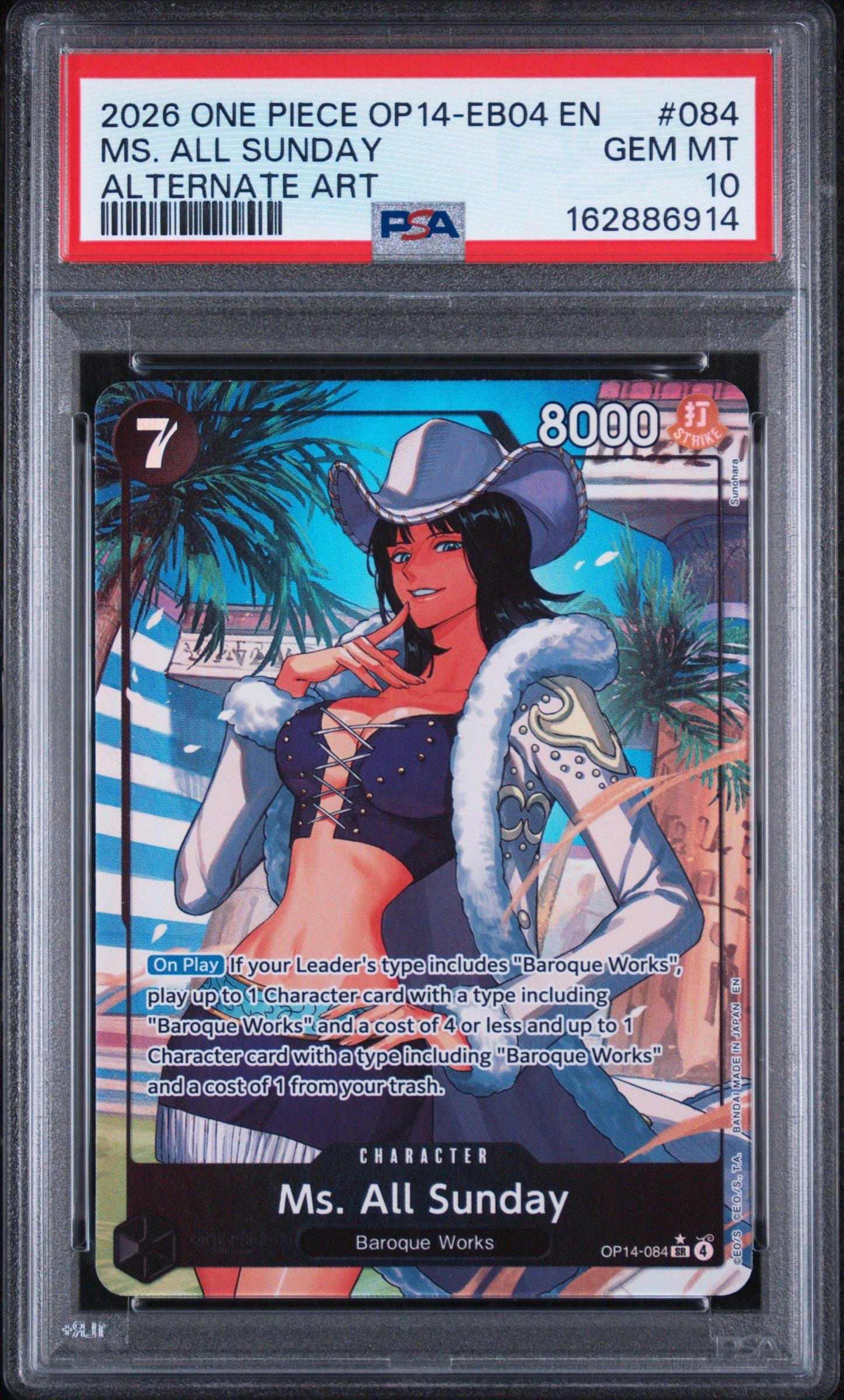 2026 One Piece Op14-eb04-the Azure Sea's Seven 084 Ms. All Sunday