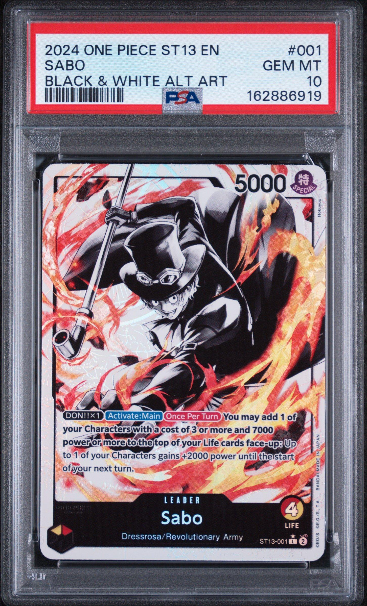 2024 One Piece Ultra Deck St13-the Three Brothers 001 Sabo Black