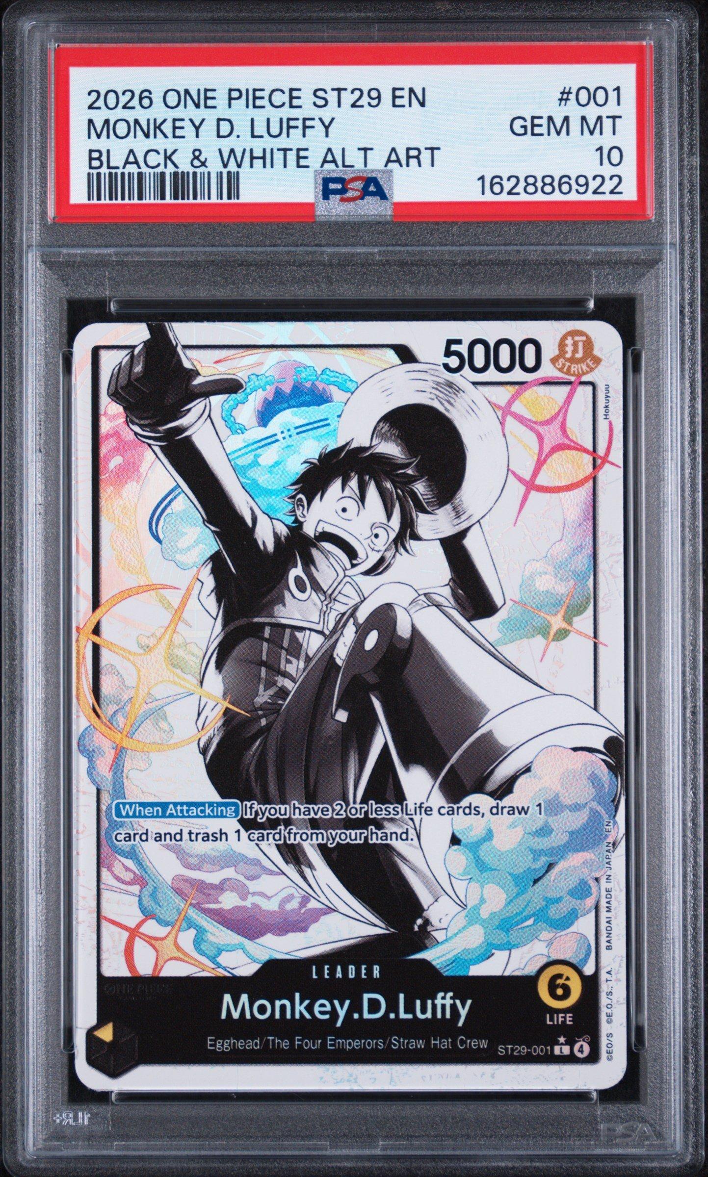 2026 One Piece Starter Deck St29-egghead 001 Monkey D. Luffy Black