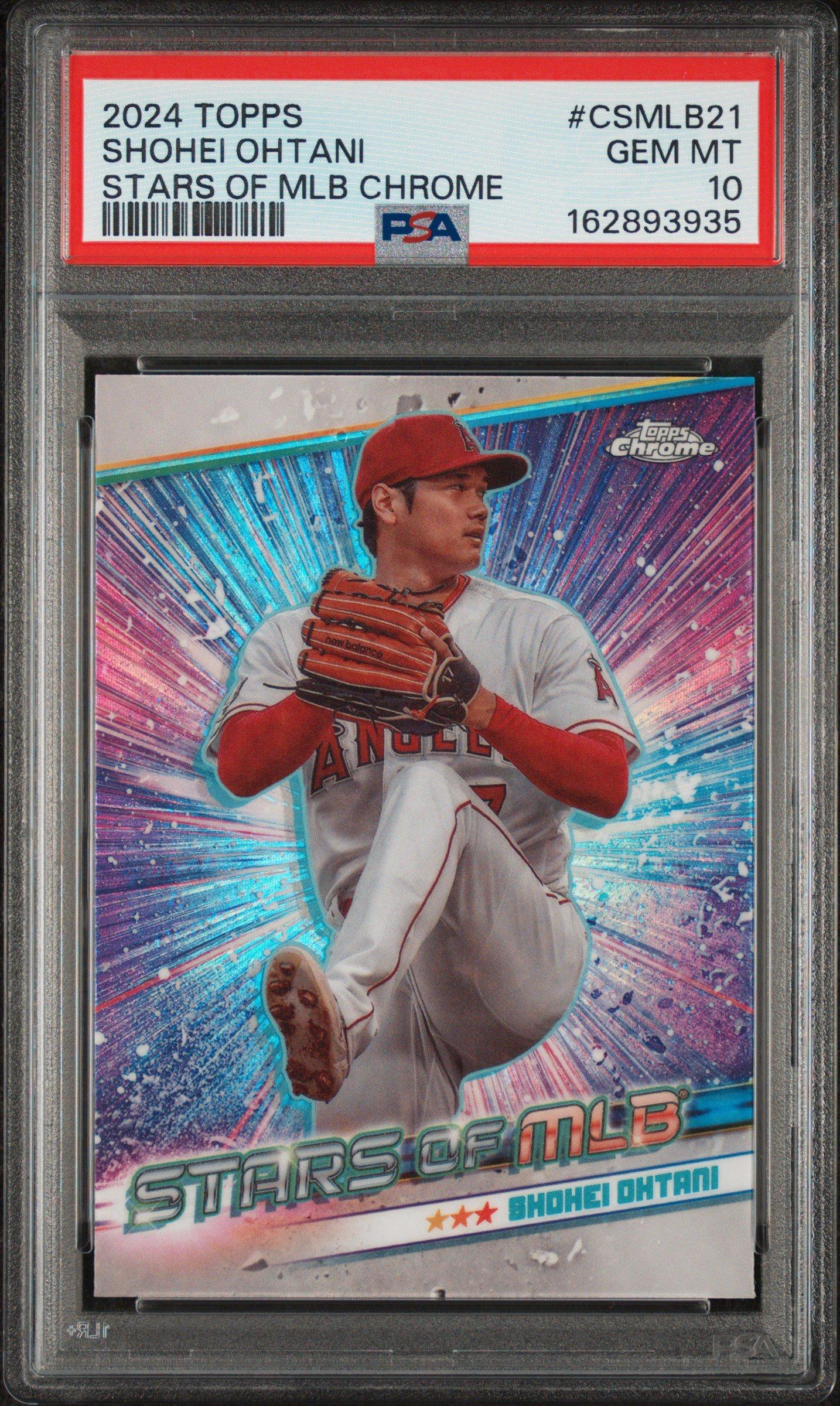 2024 Topps Stars Of Mlb Chrome Csmlb21 Shohei Ohtani PSA 10 Graded