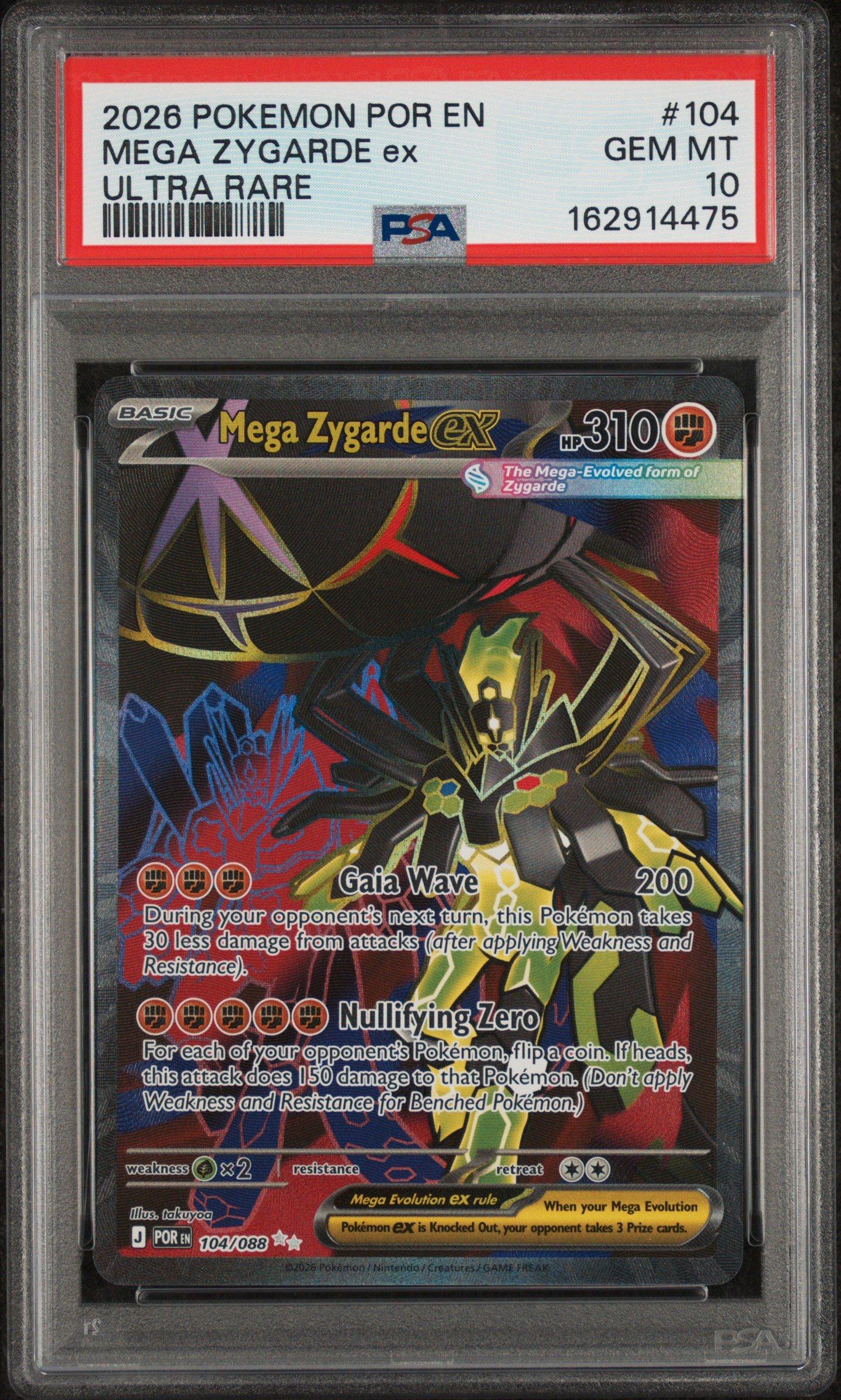 2026 Pokemon Por En-perfect Order 104 Mega Zygarde Ex Ultra Rare