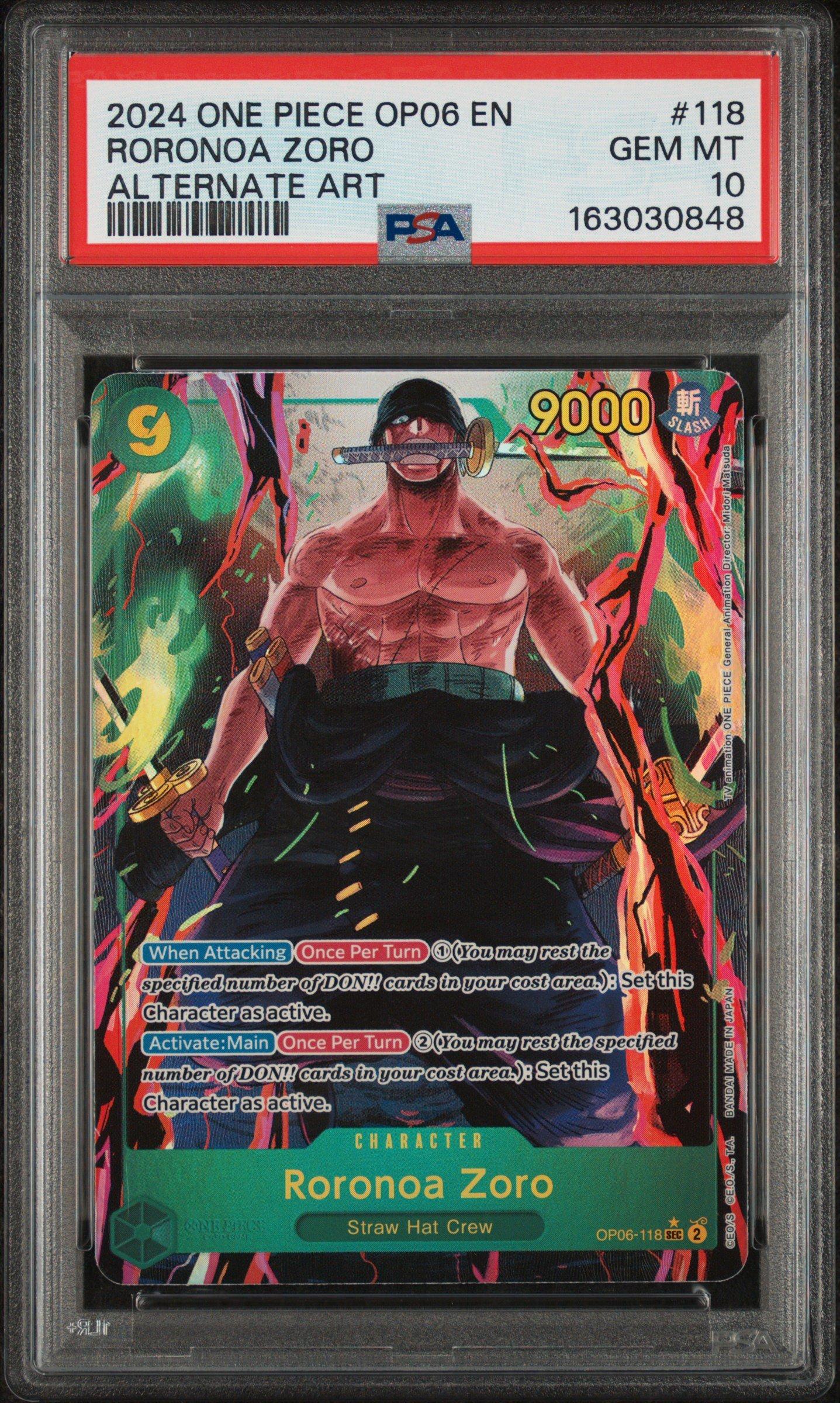 2024 One Piece Op06-wings Of The Captain 118 Roronoa Zoro