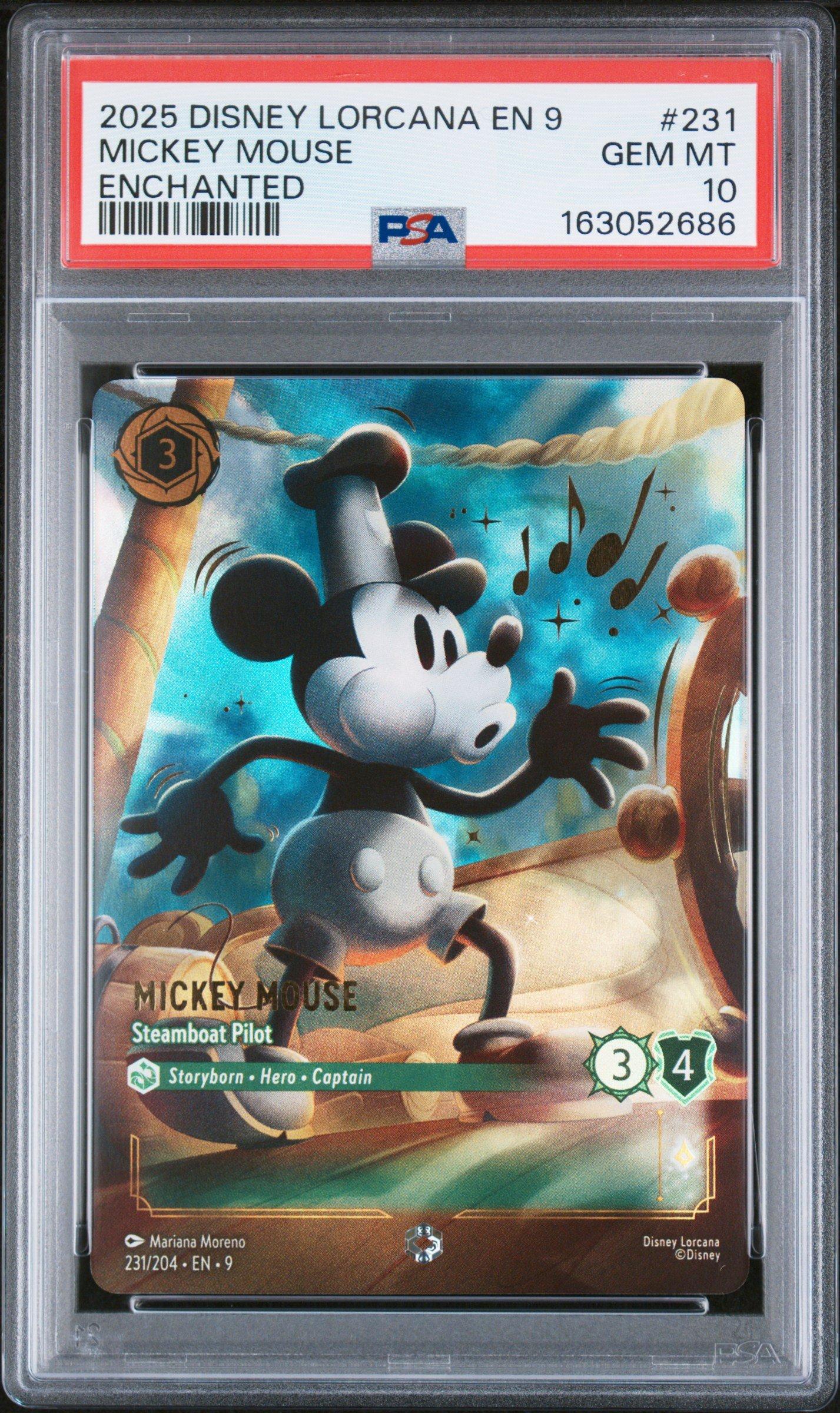 2025 Disney Lorcana En 9-fabled 231 Mickey Mouse - Steamboat Pilot