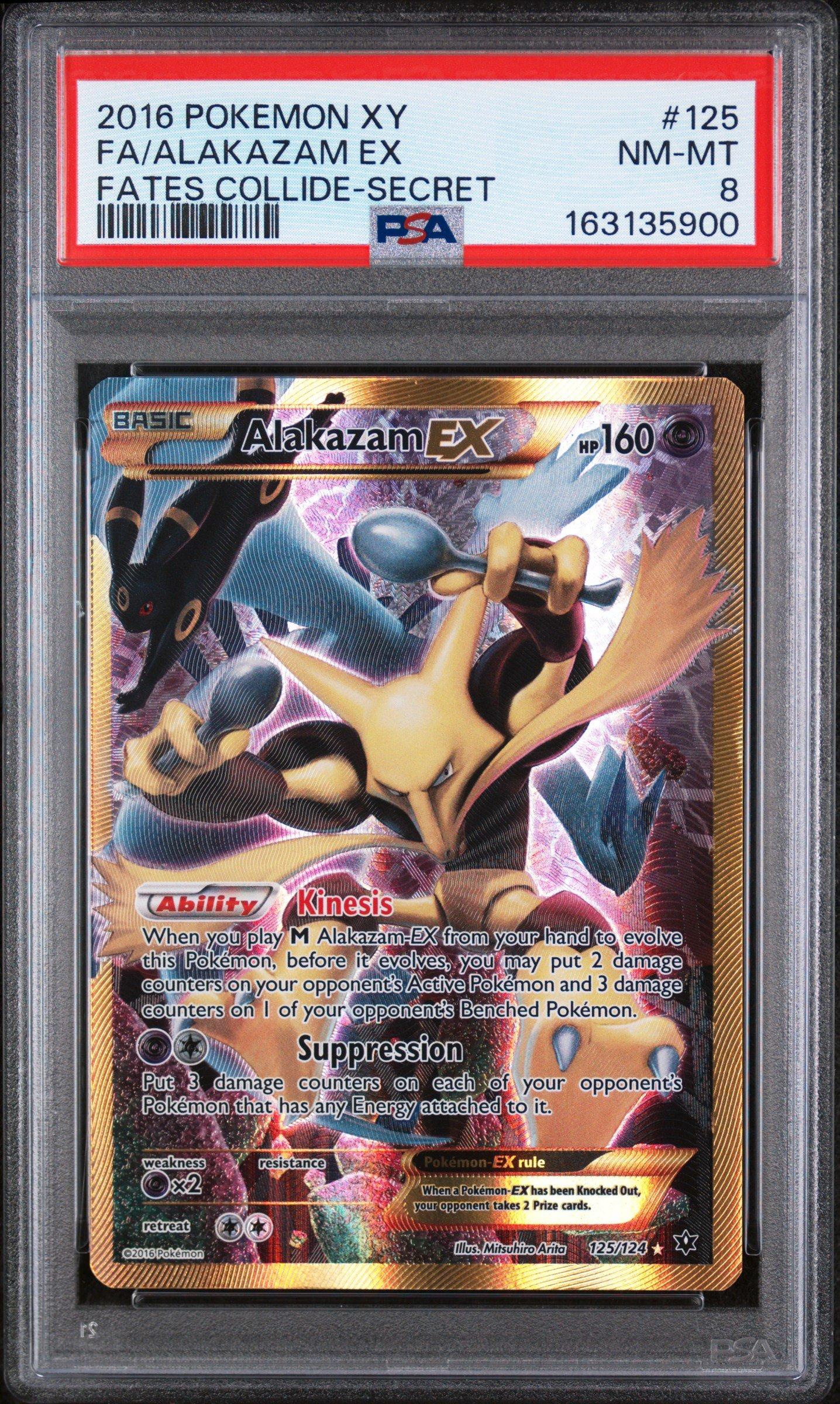 タラコです。 2016 Pokemon Xy Fates Collide 125 Full Art/alakazam Ex Secret PSA