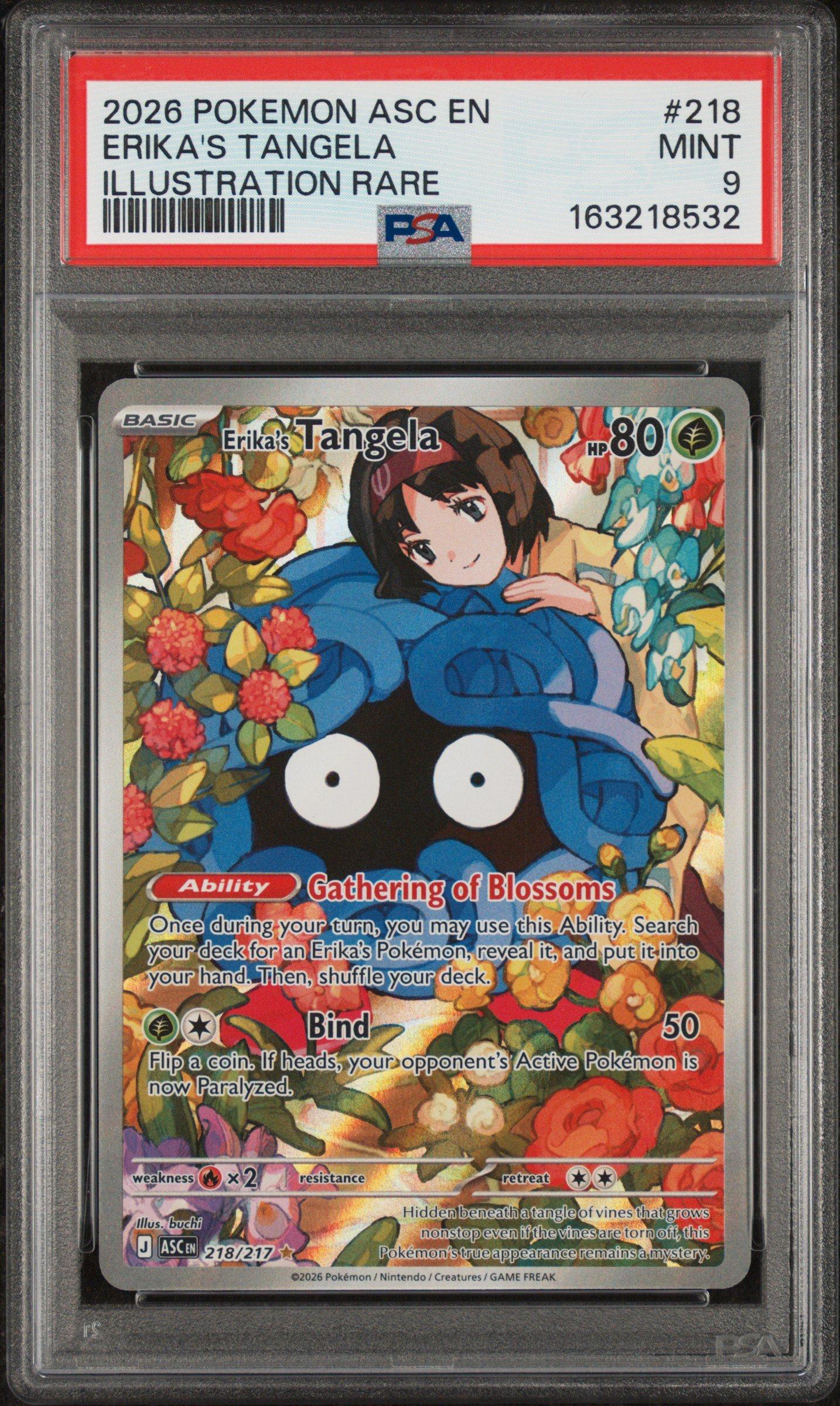 2026 Pokemon Asc En-ascended Heroes 218 Erika's Tangela