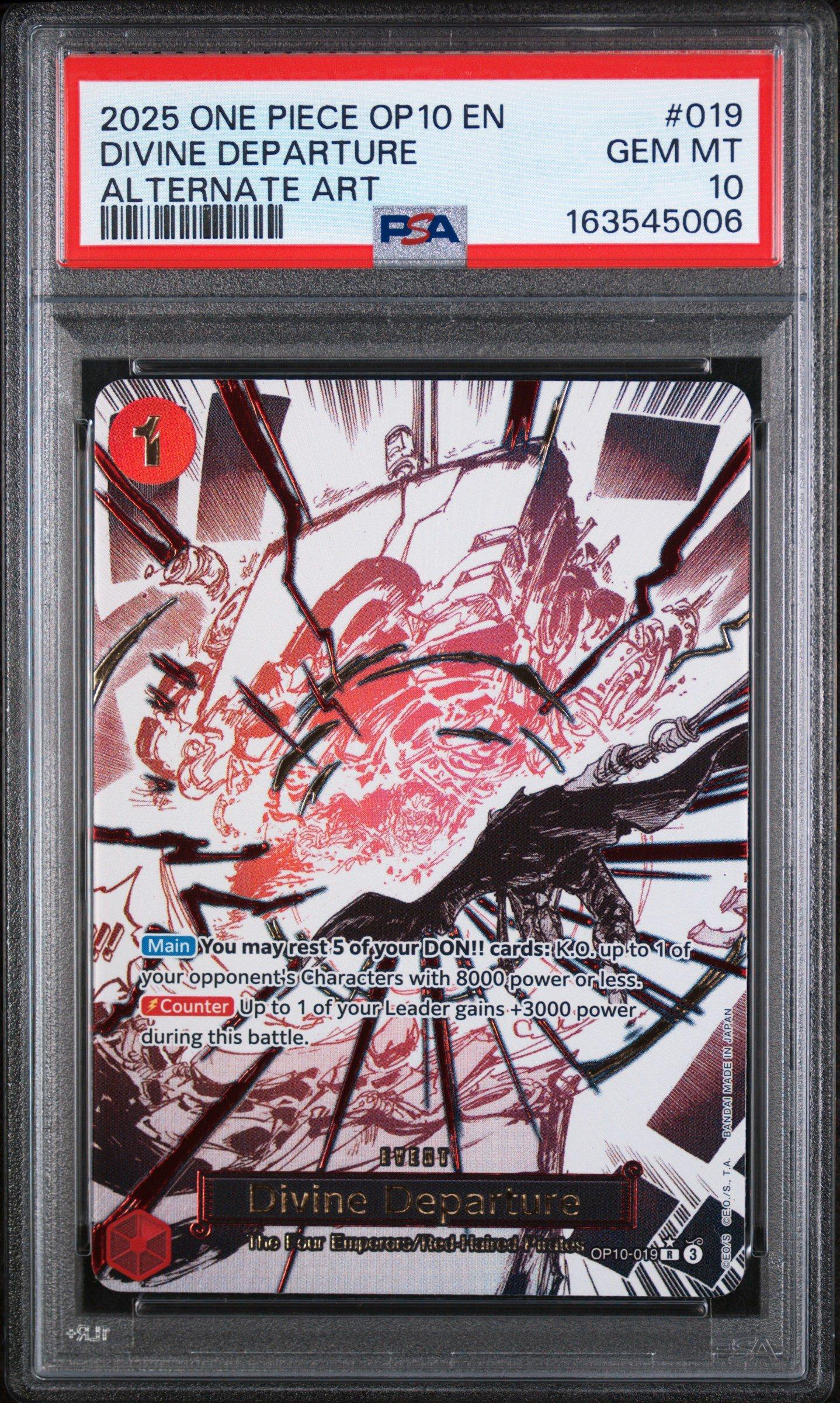 2025 One Piece Op10-royal Blood 019 Divine Departure Alternate Art