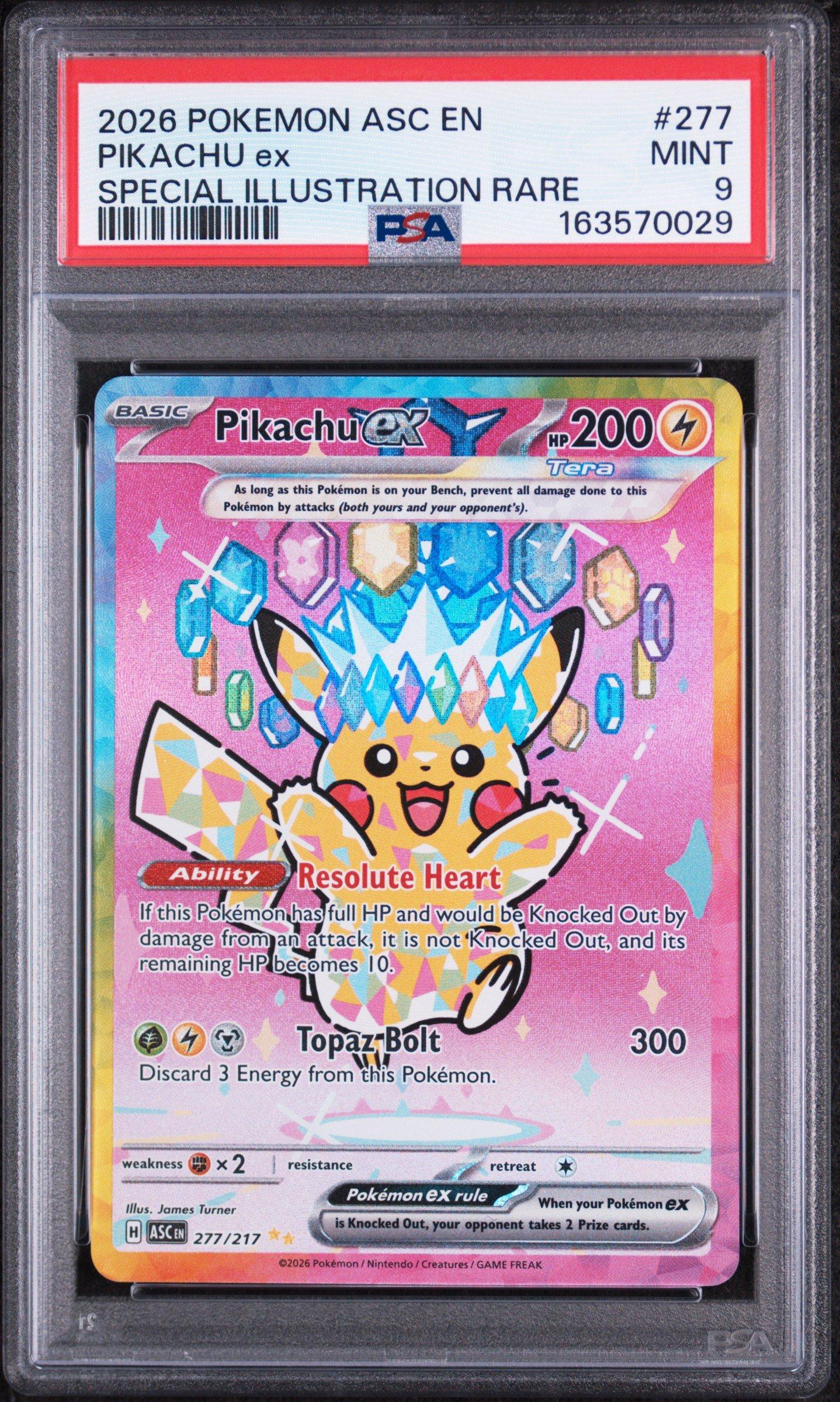 2026 Pokemon Asc En-ascended Heroes 277 Pikachu Ex Special