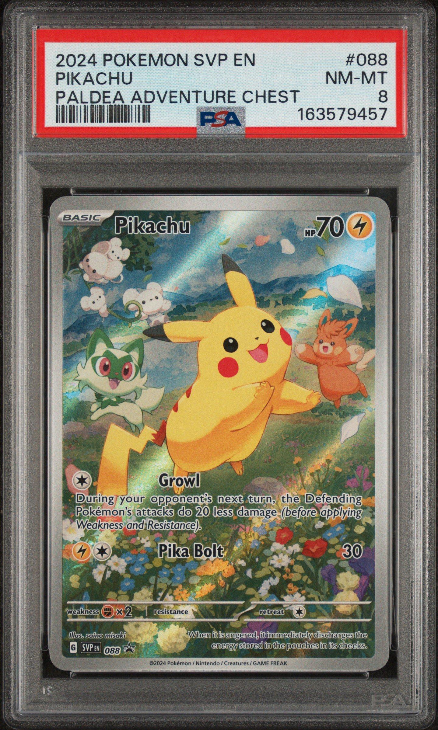 2024 Pokemon Svp En-sv Black Star Promo 088 Pikachu Paldea