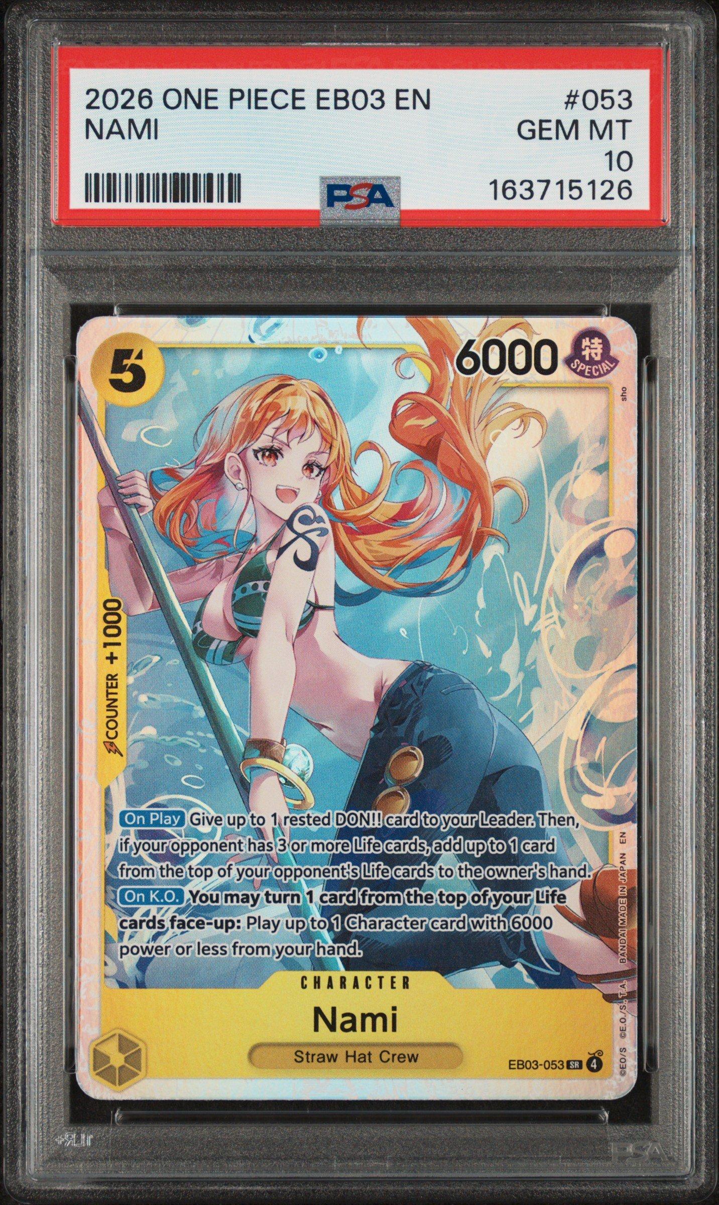 2025 One Piece Op11-a Fist Of Divine Speed 041 Nami Alternate Art