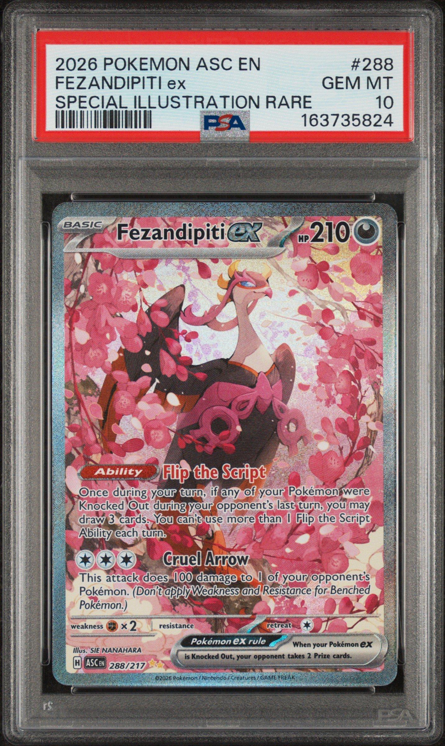 2026 Pokemon Asc En-ascended Heroes 288 Fezandipiti Ex Special