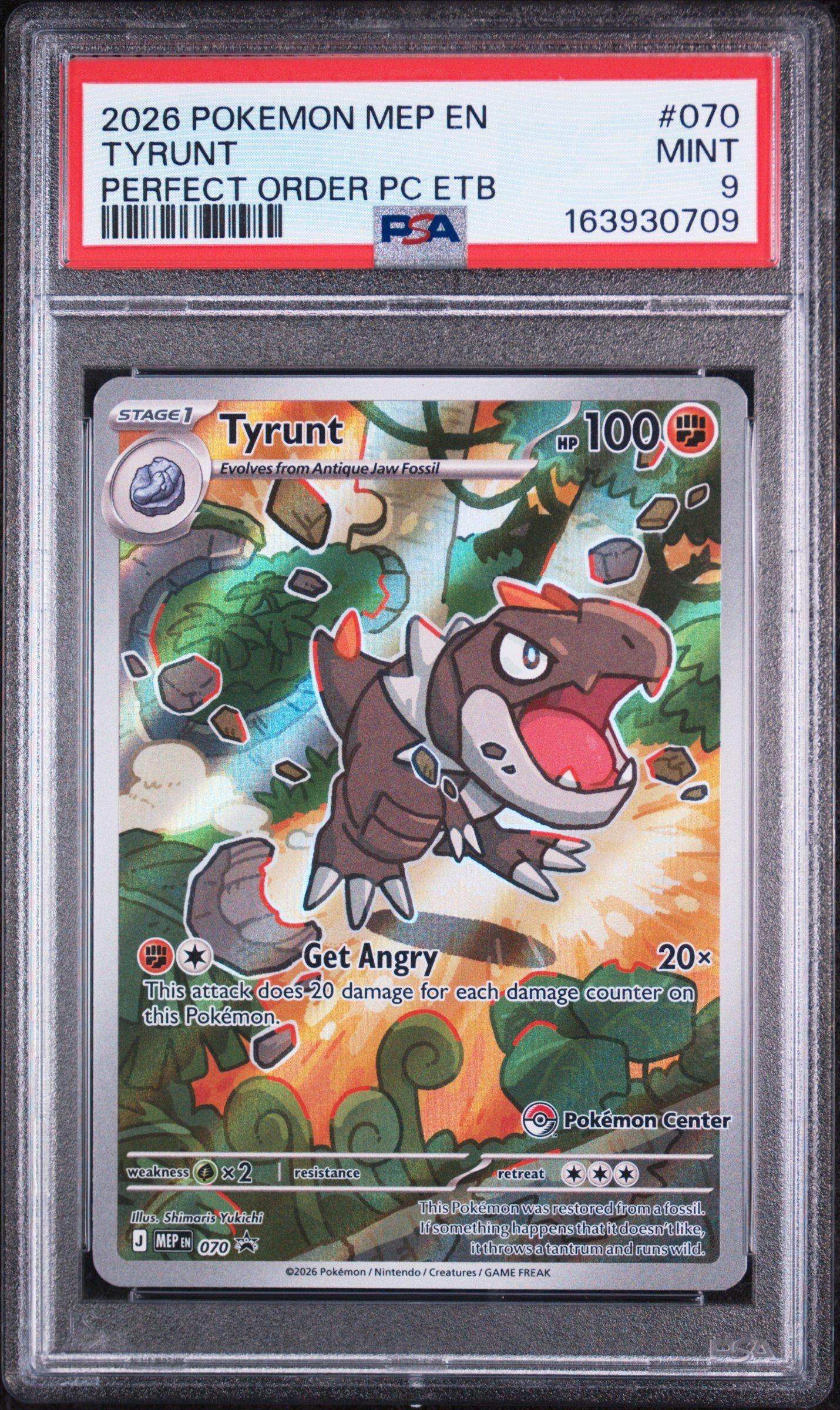 2026 Pokemon Mep En-me Black Star Promo 070 Tyrunt Perfect Order