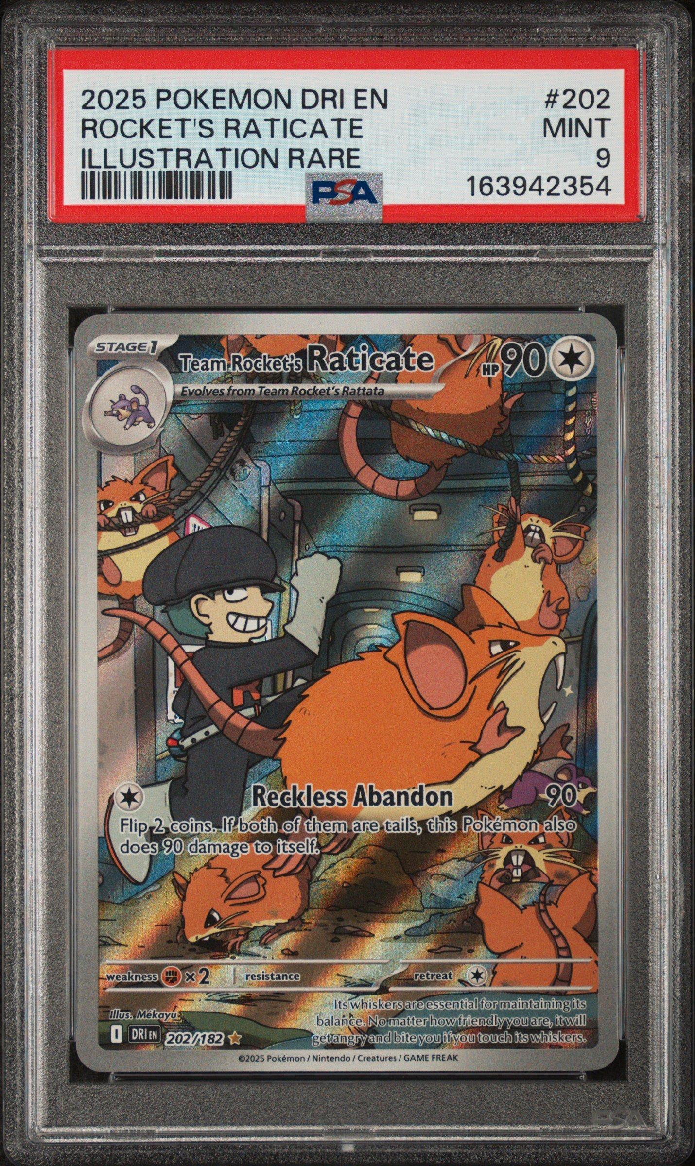 2025 Pokemon Dri En-destined Rivals 202 Team Rocket's Raticate