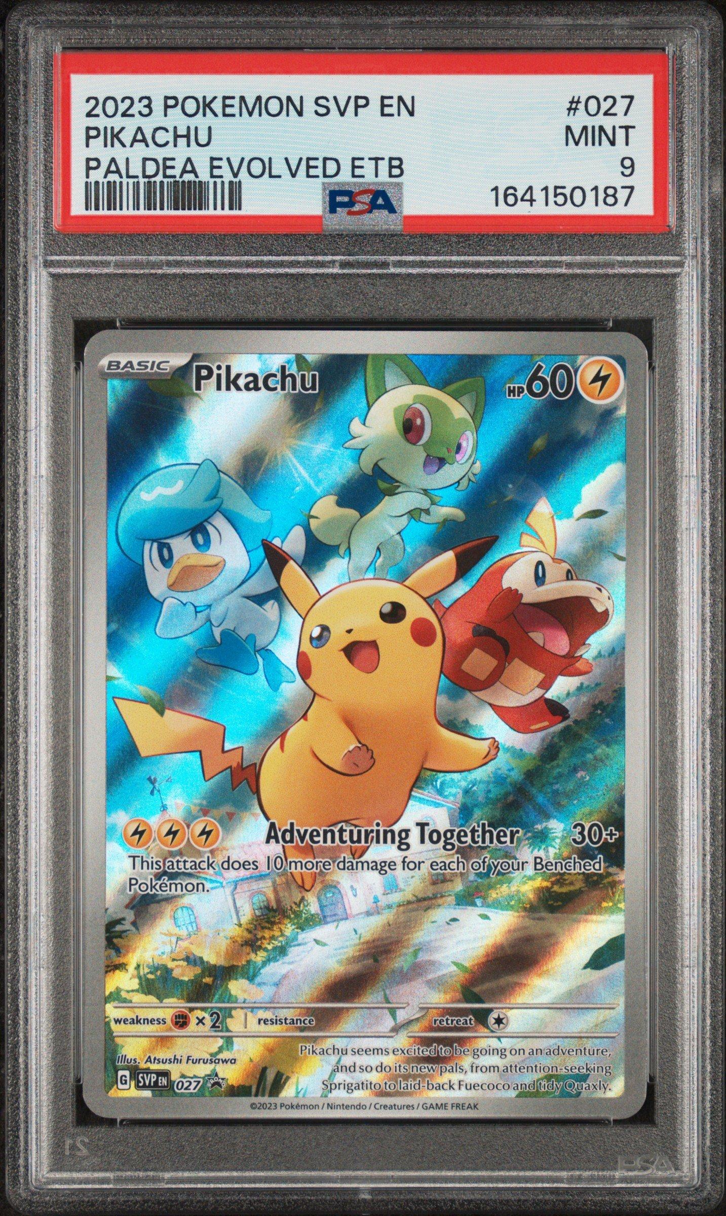 ポケモンカード Pikachu SVP 027 PSA9 2023 Pokemon Svp En-sv Black Star Promo 027 Pikachu Paldea Evolved