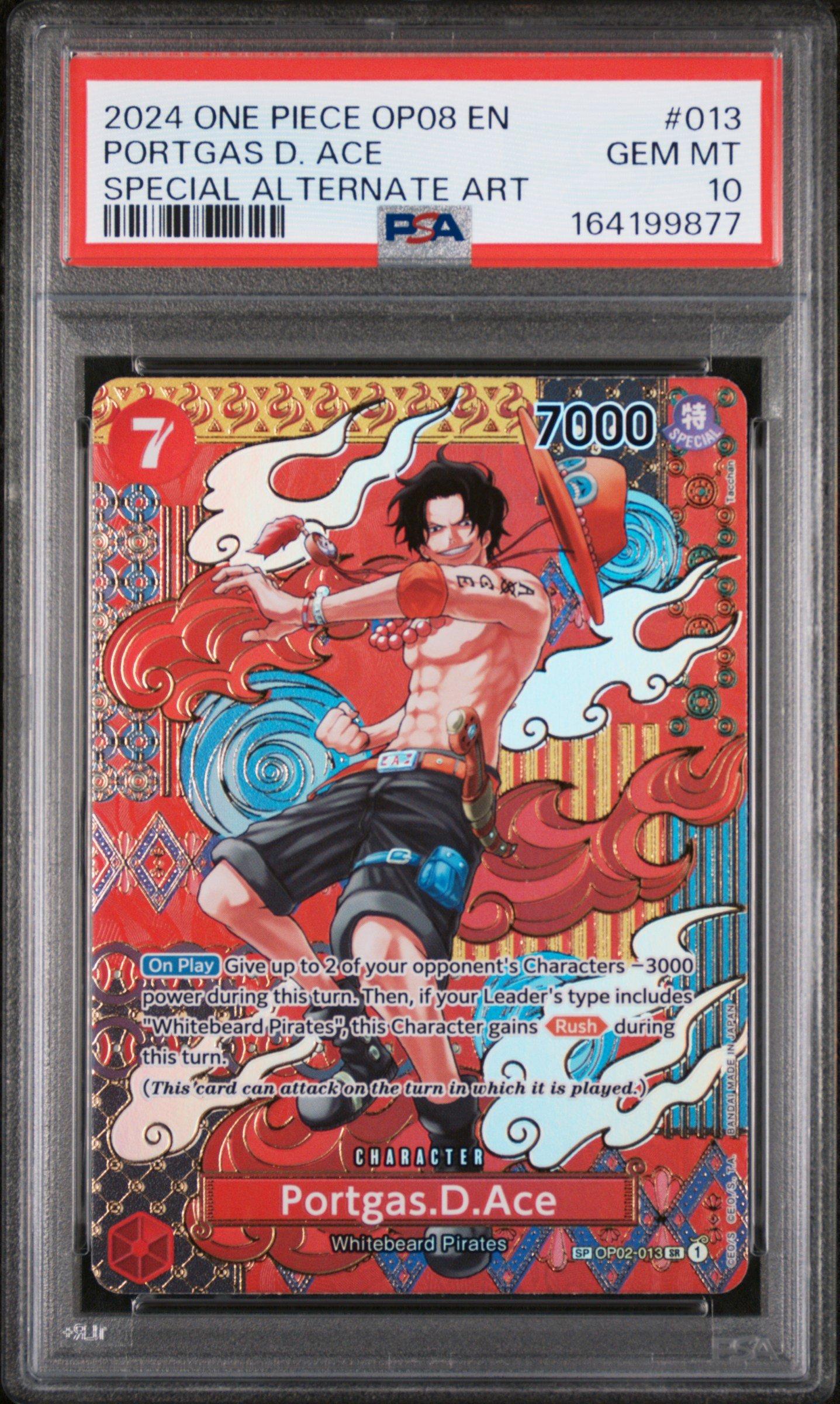 2024 One Piece Op08-two Legends 013 Portgas D. Ace Special