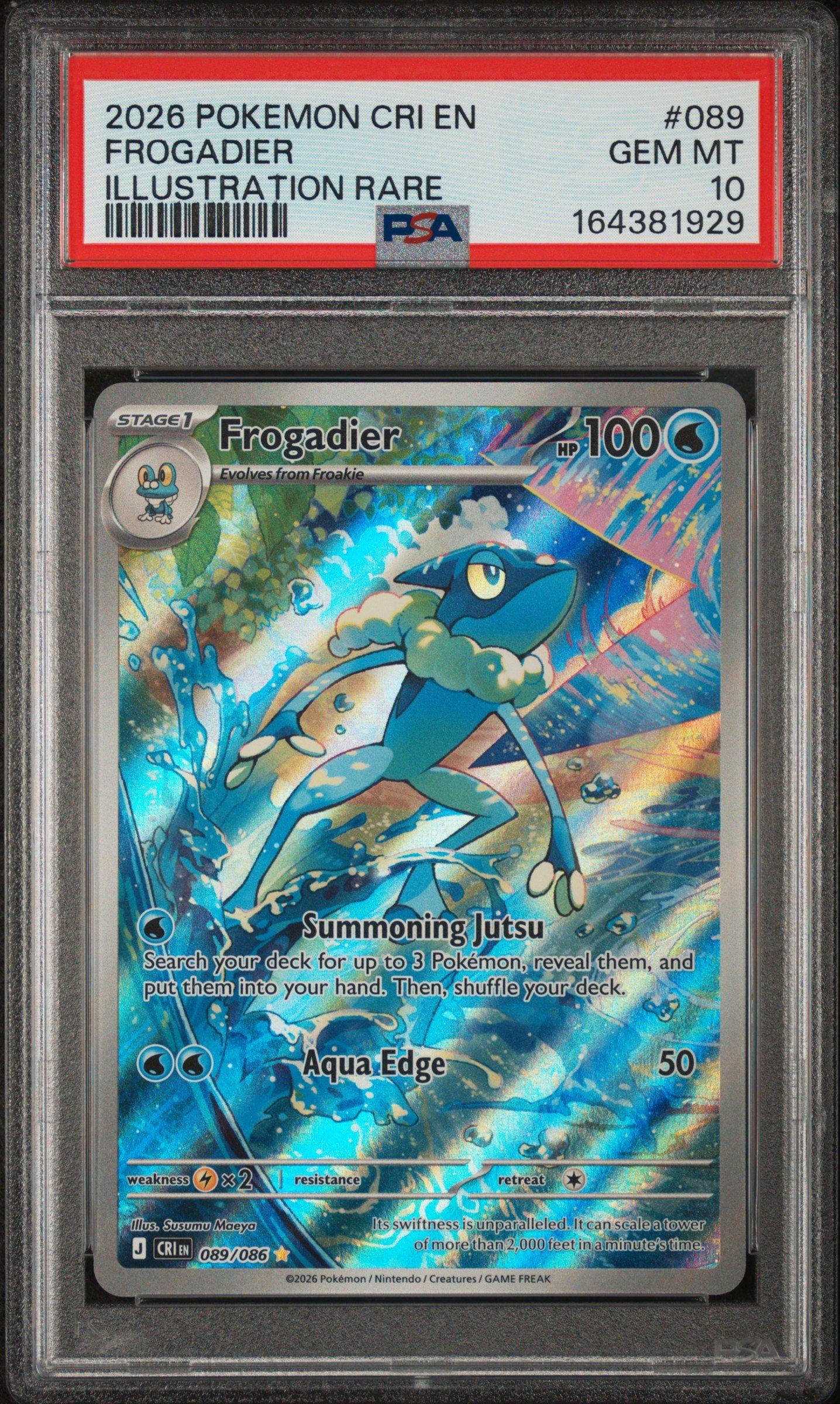 Frogadier 089 PSA 10 Pokemon graded card