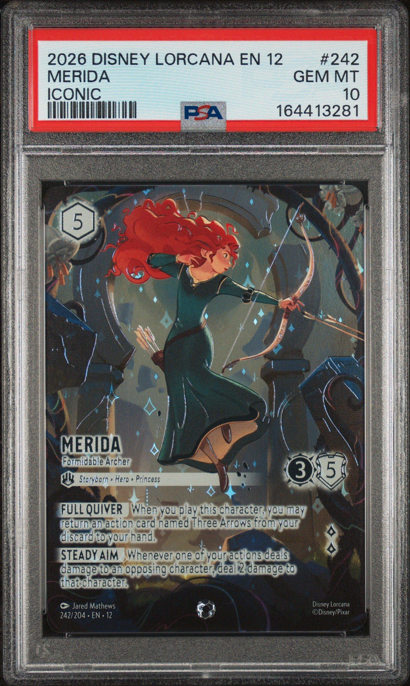 2026 Disney Lorcana En 12-wilds Unknown 242 Merida - Formidable