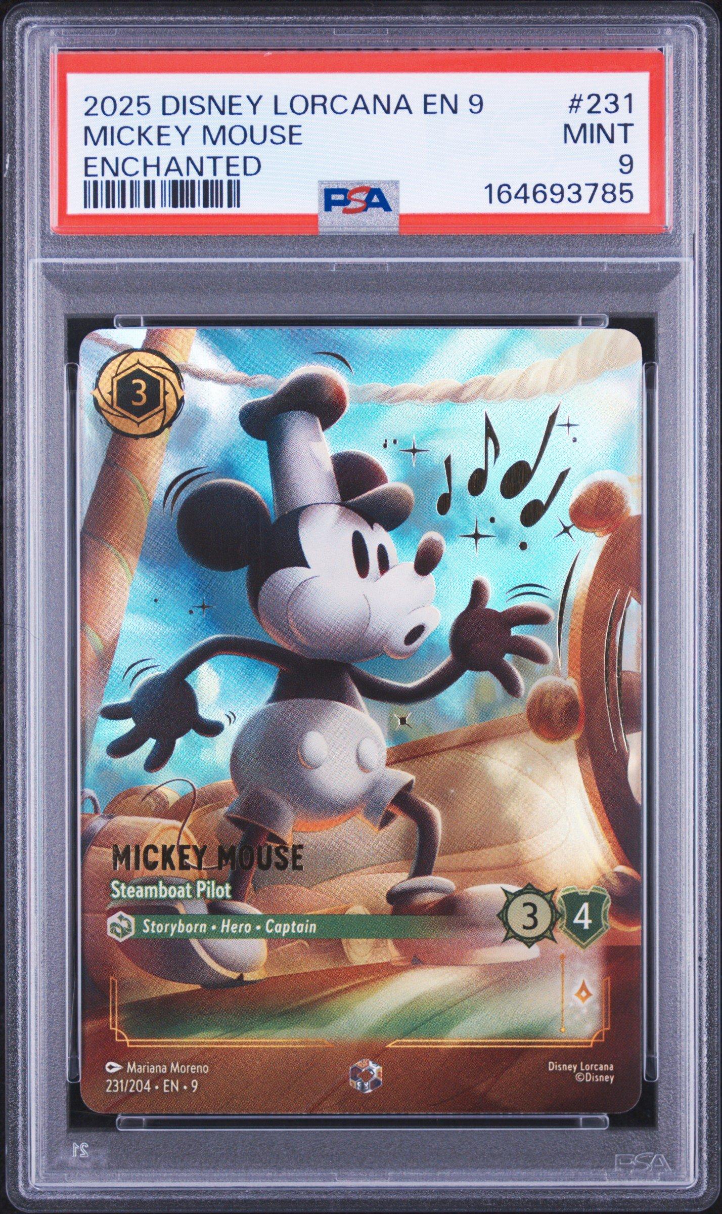 2025 Disney Lorcana En 9-fabled 231 Mickey Mouse - Steamboat Pilot