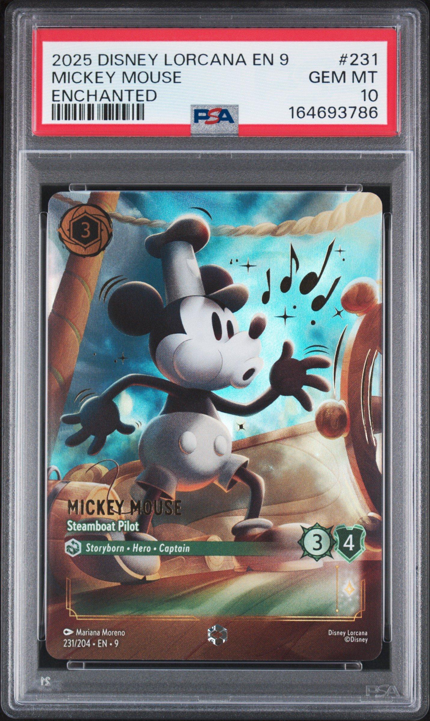 2025 Disney Lorcana En 9-fabled 231 Mickey Mouse - Steamboat Pilot