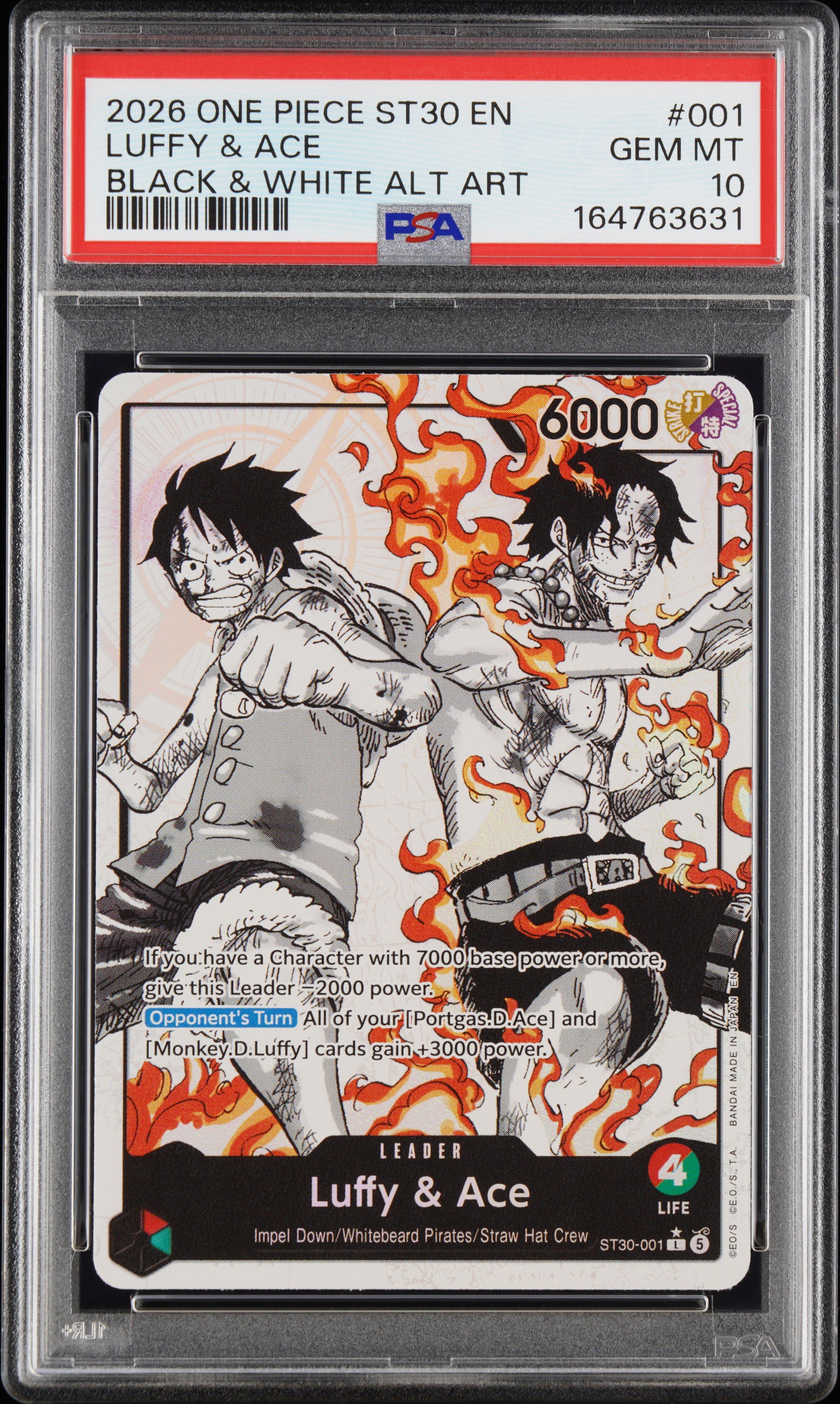 2026 One Piece St30-starter Deck Ex Luffy & Ace 001 Luffy & Ace