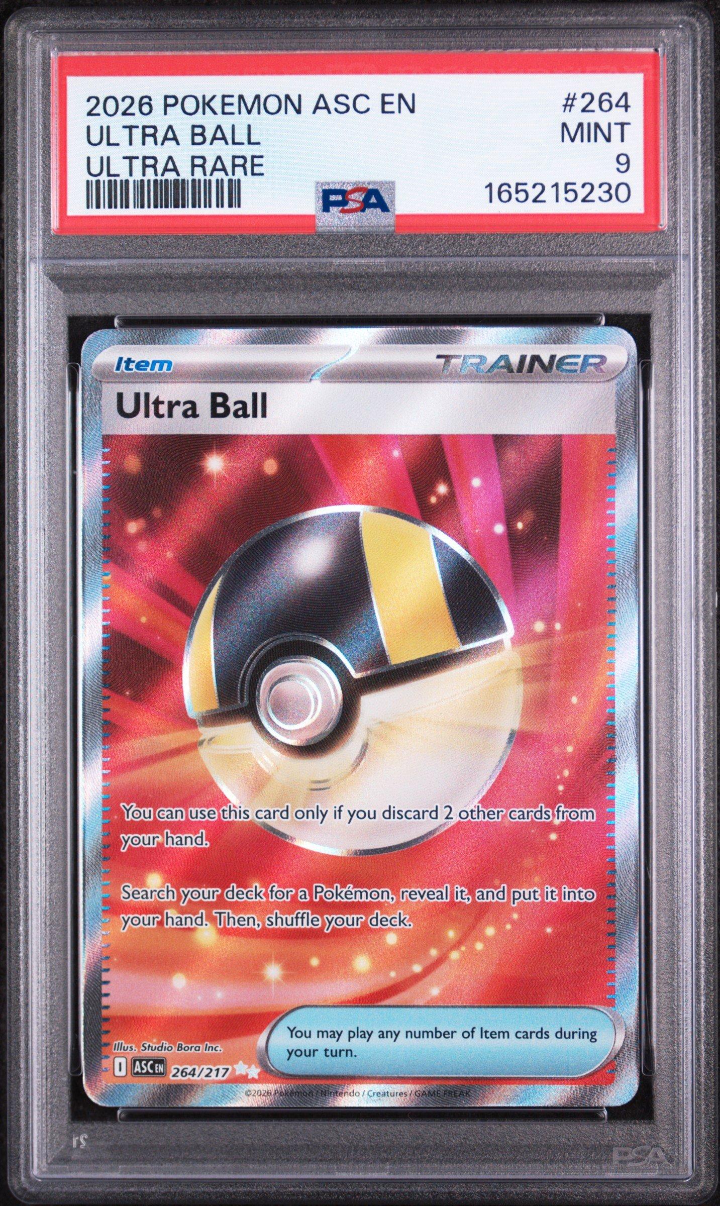 2026 Pokemon Asc En-ascended Heroes 264 Ultra Ball Ultra Rare PSA