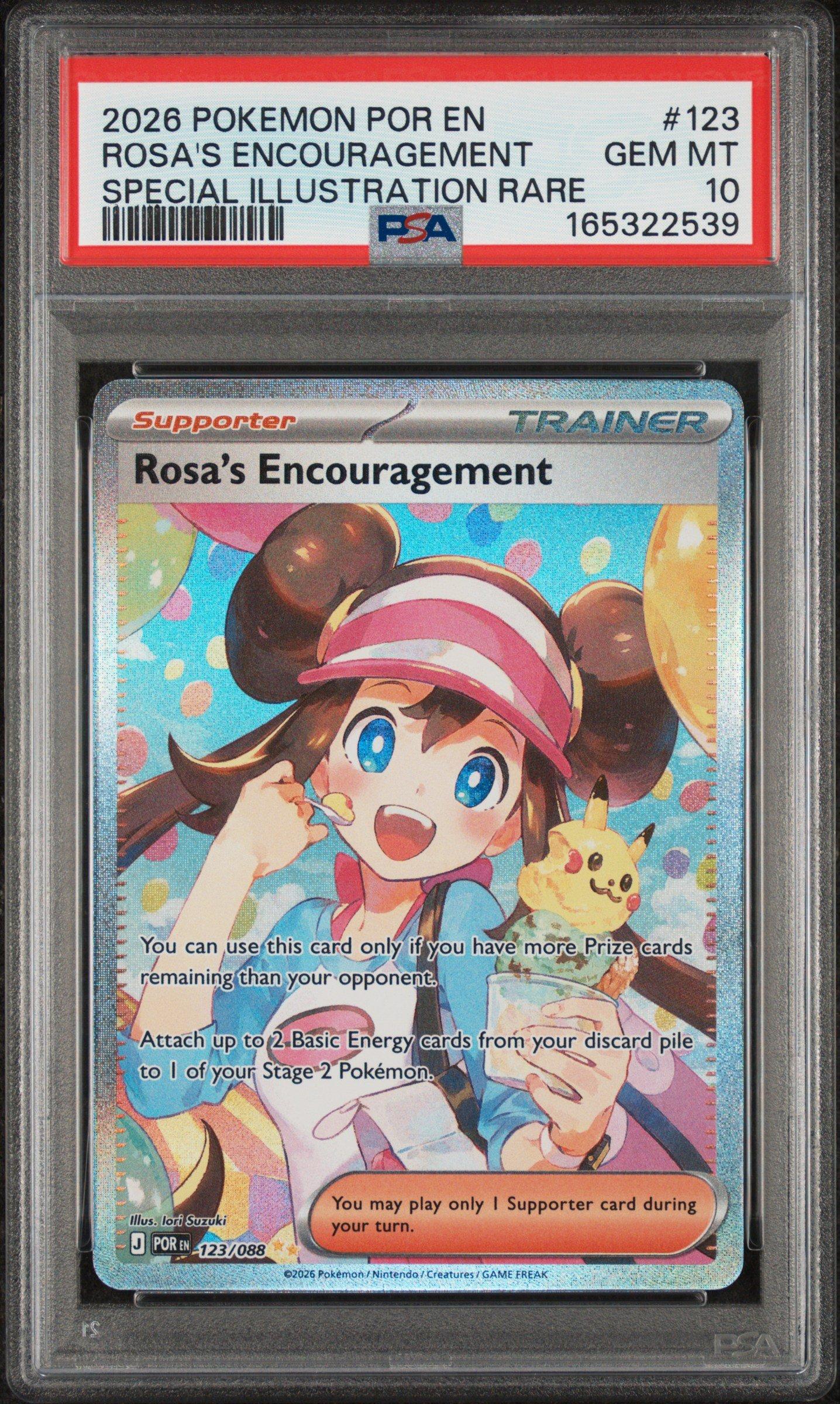 2026 Pokemon Por En-perfect Order 123 Rosa's Encouragement Special