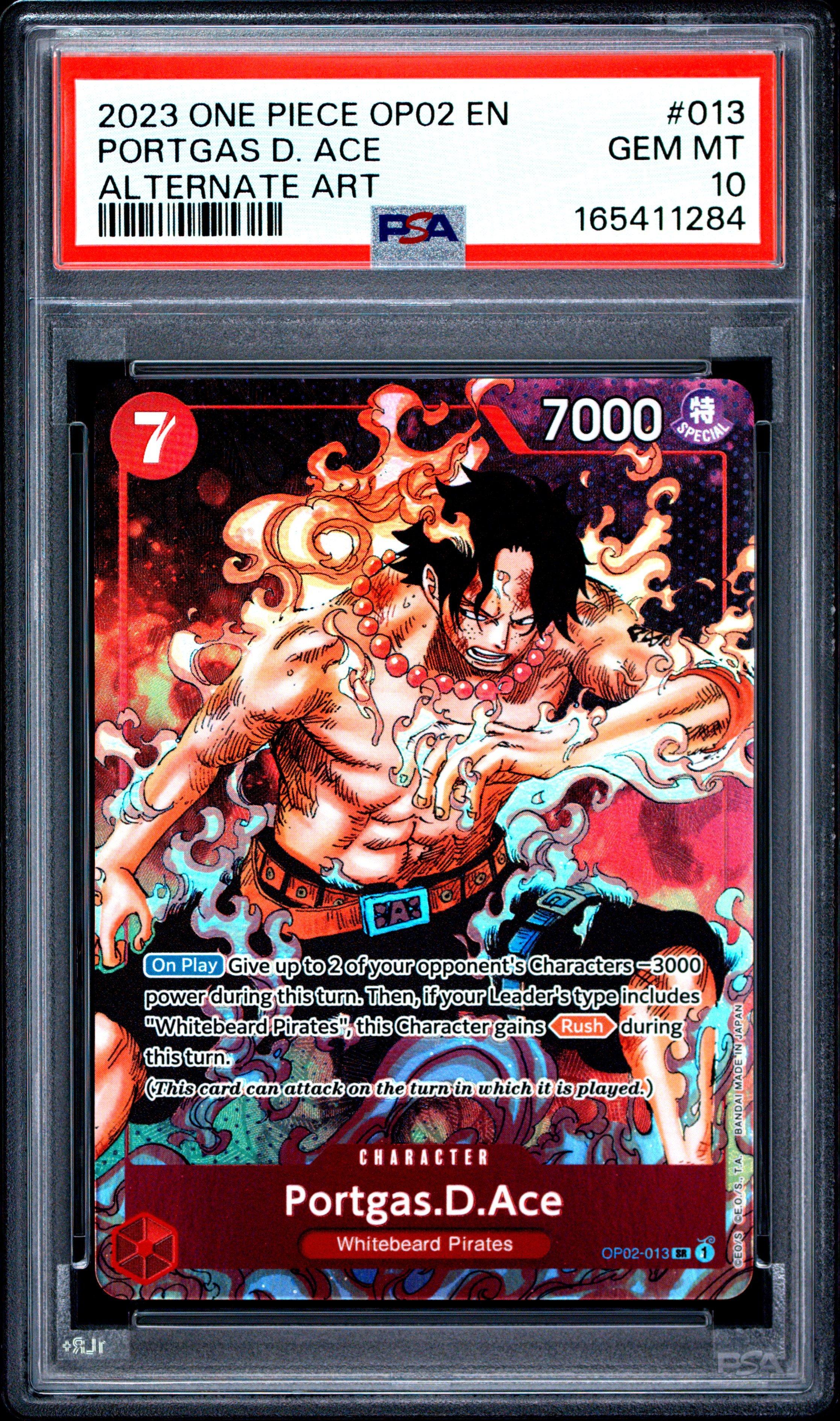 2023 One Piece Op02-paramount War 013 Portgas D. Ace Alternate Art