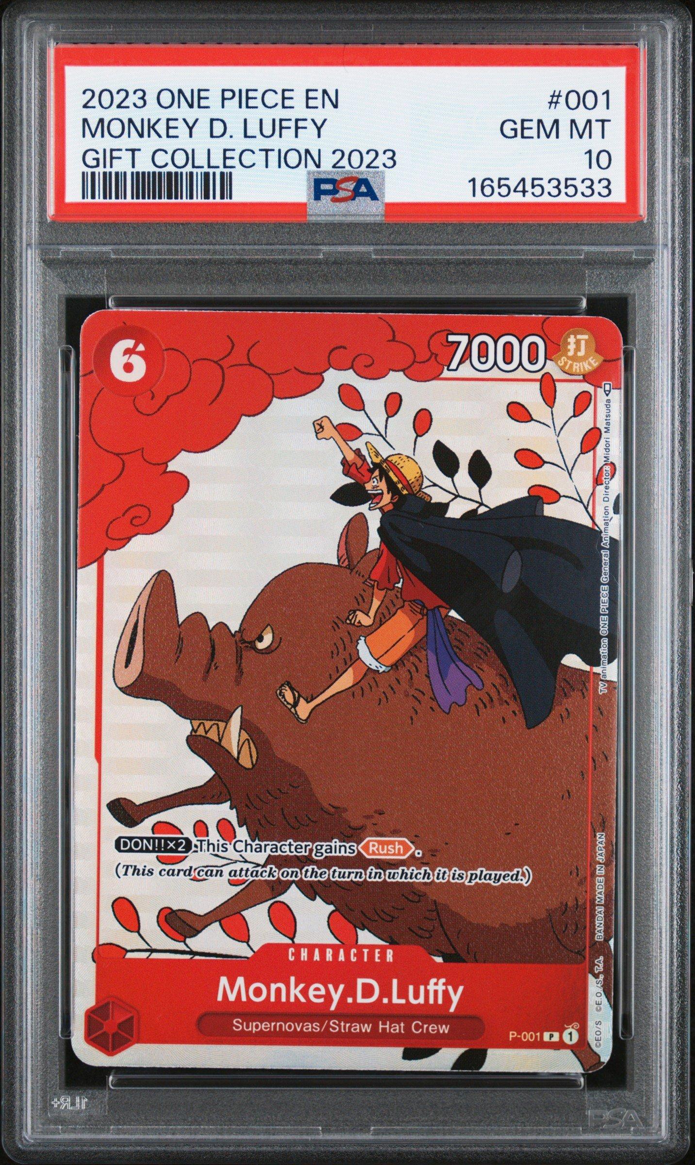 2023 One Piece Gift Collection 2023 001 Monkey D. Luffy PSA 10