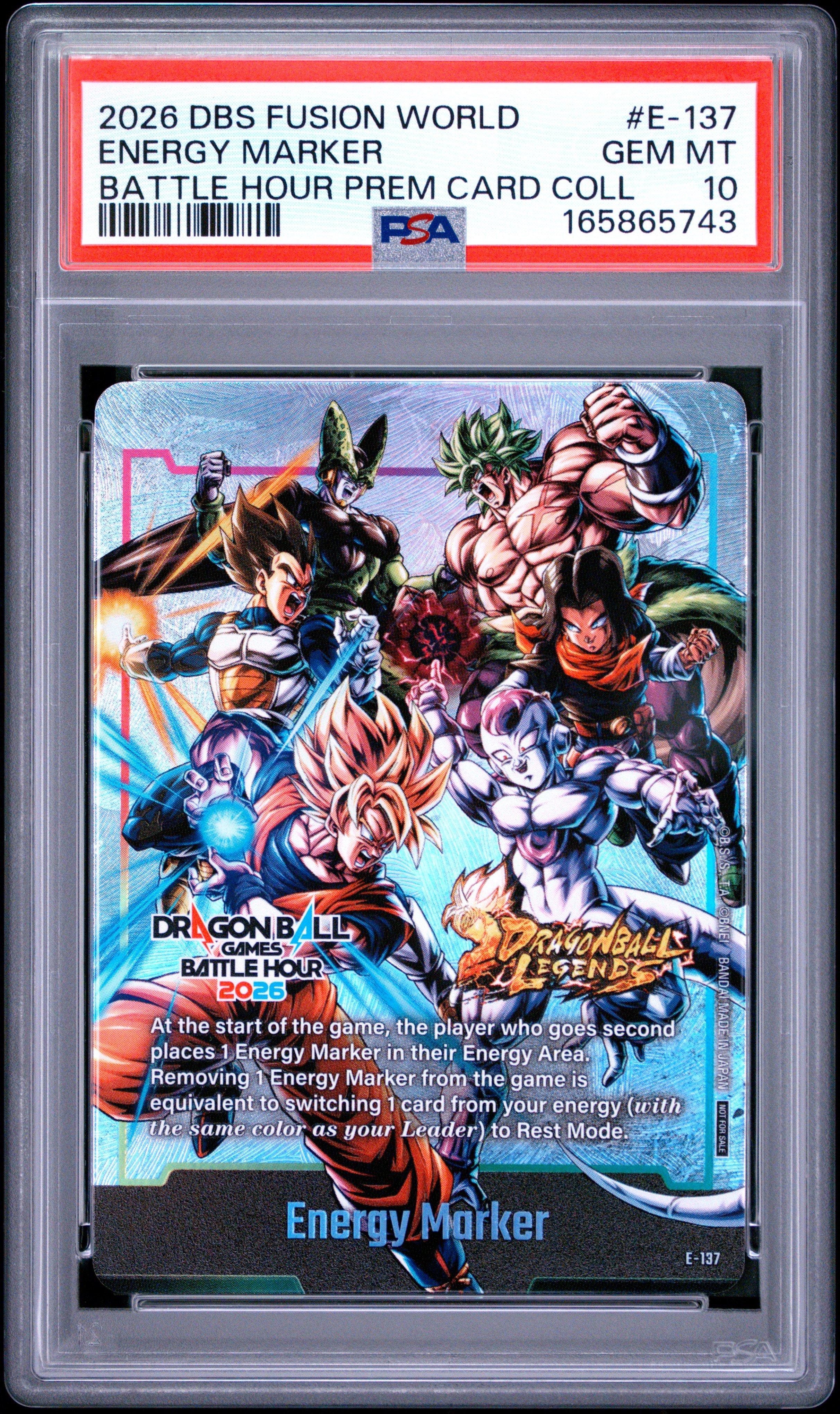エナジーマーカー　ドラゴンボールレジェンズ　バトルアワー2026 E-137 2026 Dragon Ball Super Card Game Fusion World Dragon Ball Games