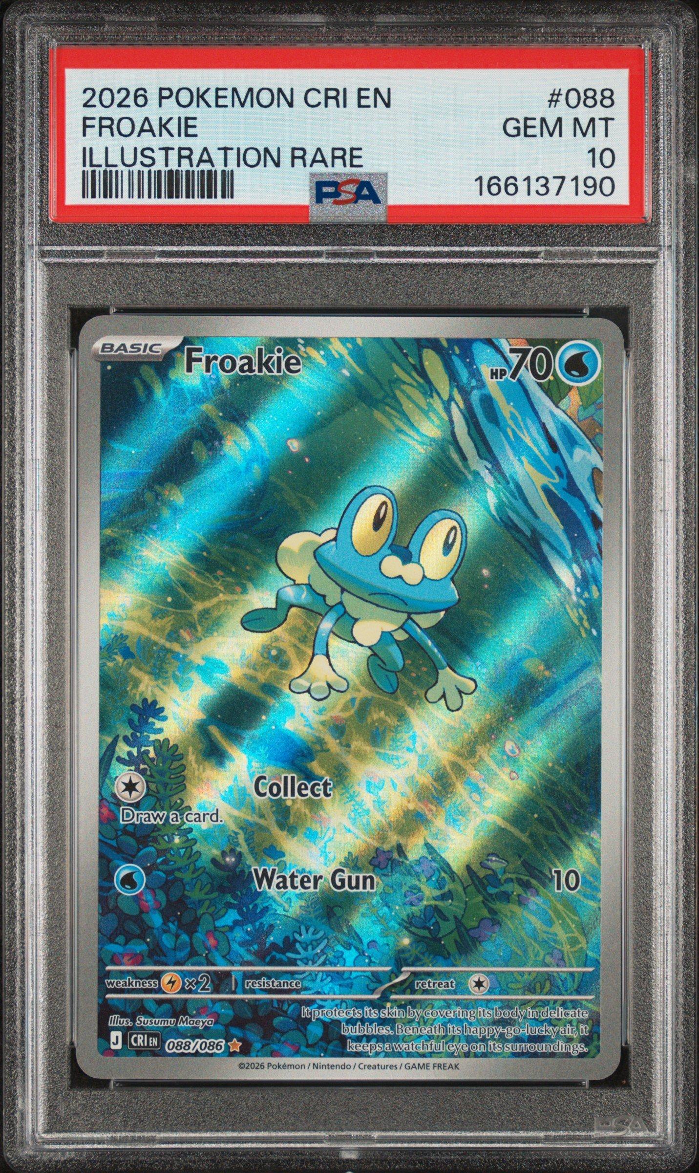 Froakie 088 PSA 10 Pokemon graded card